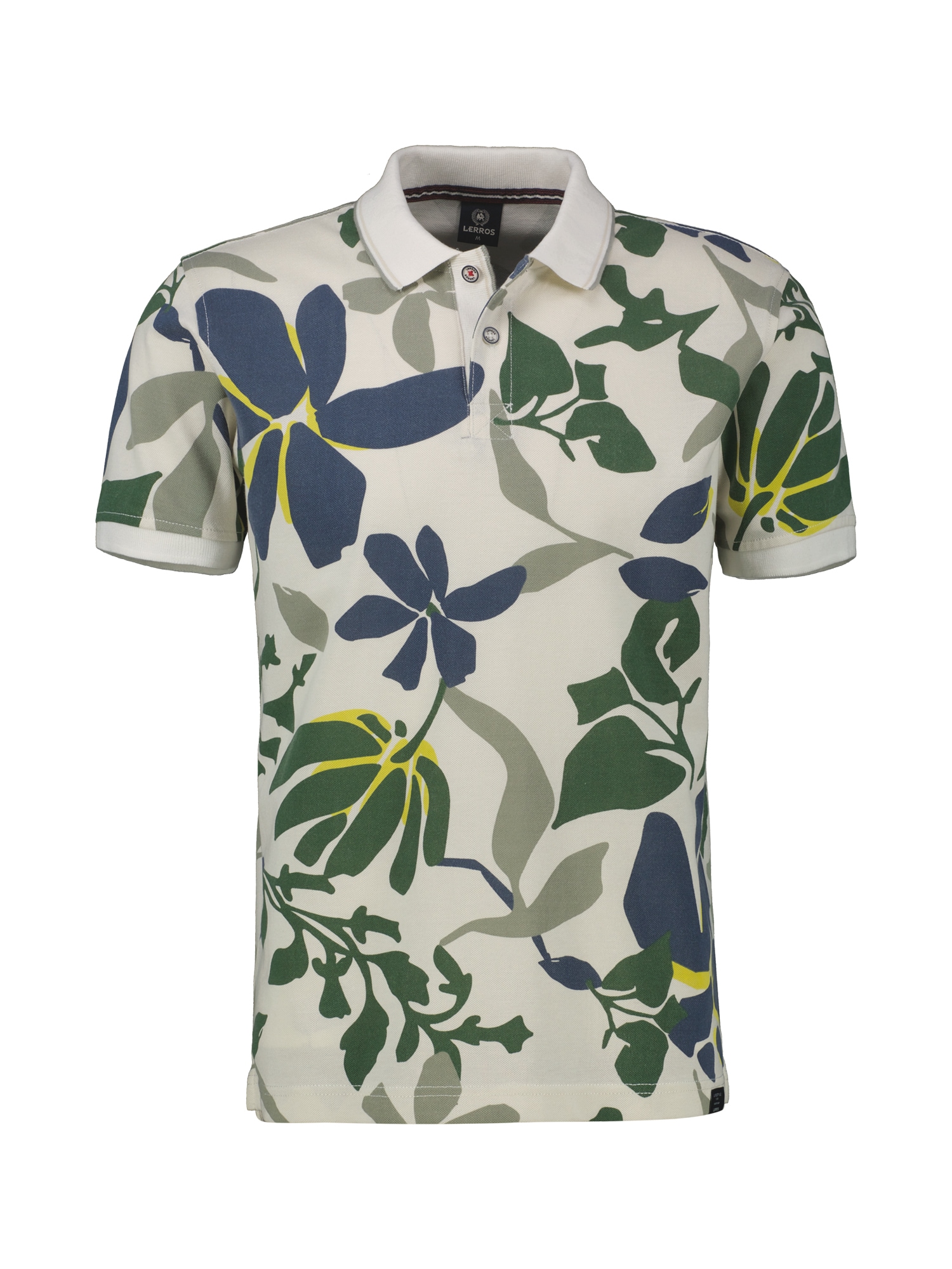 LERROS Poloshirt »LERROS Poloshirt, sommerlich-floral gemustert«
