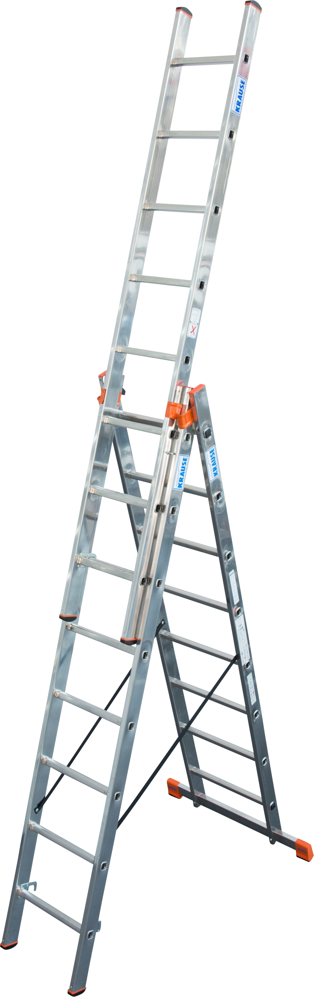 Krause Vielzweckleiter »Tribilo« Alu in grau, Größe B/H/L: 48 cm x 18 cm x 245 cm