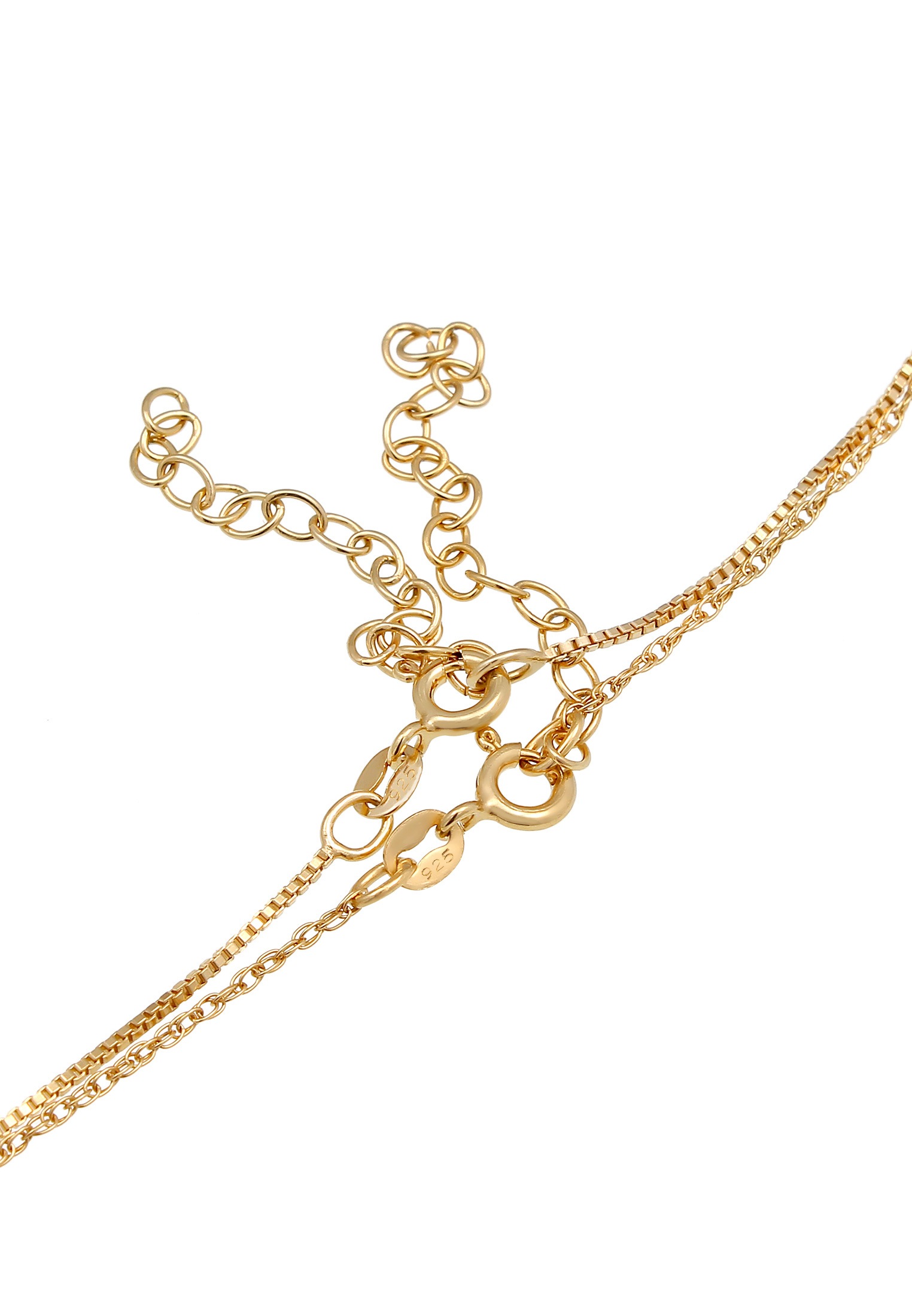 Elli Ketten-Set »Halskette Choker Set (2tlg) Venezia Gliederkette 925 Silber«