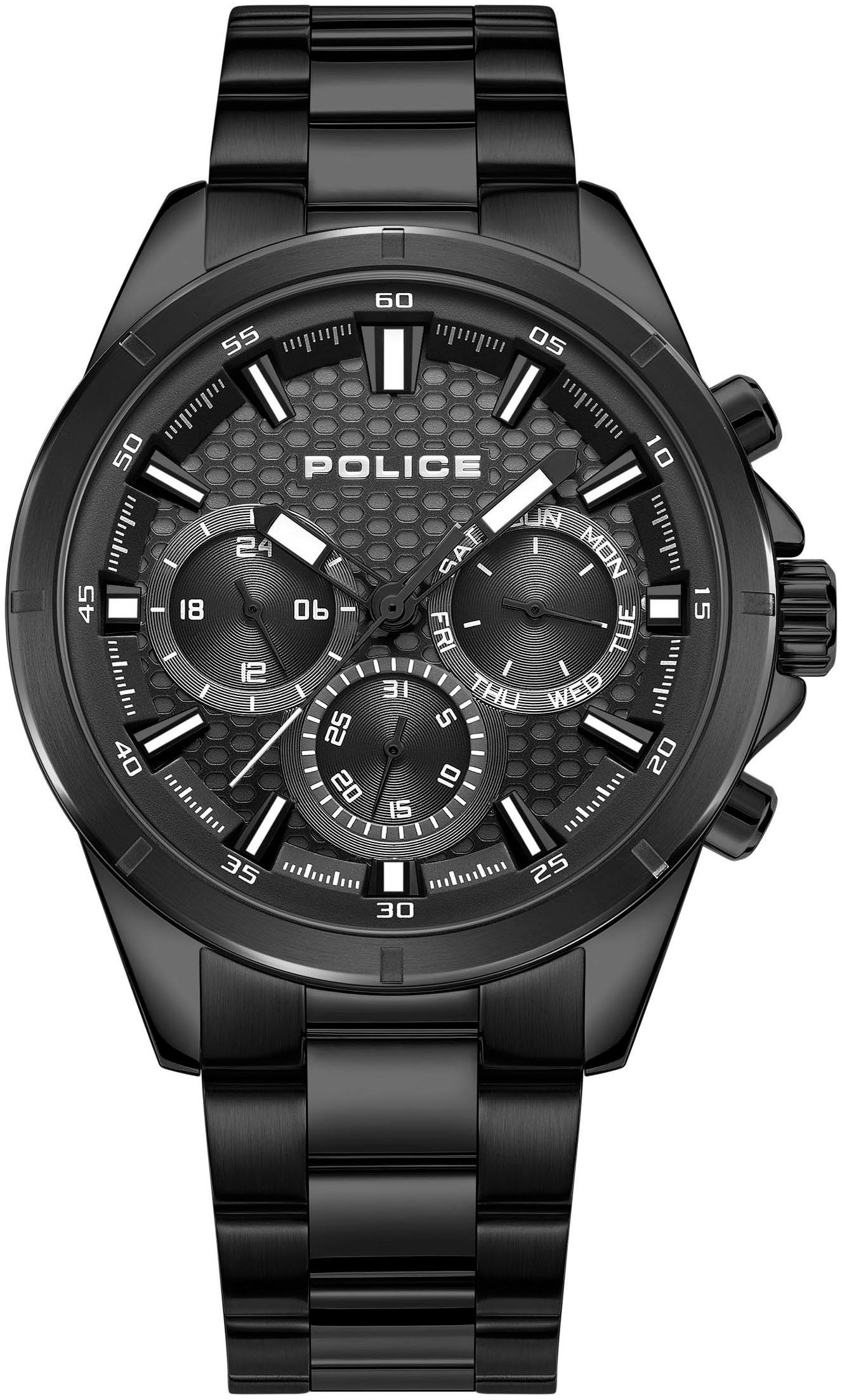 Police Multifunktionsuhr »MALAWI«, Armbanduhr, Quarzuhr, Herrenuhr, Datum