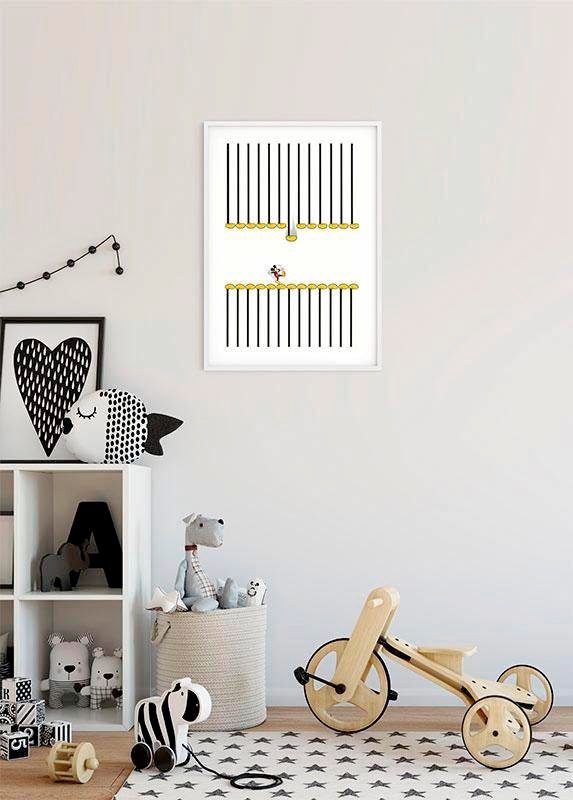 Komar Bild »Mickey Mouse Footlines«, Disney, (1 St.), Wandbild zur Dekoration im Kinderzimmer - ohne Rahmen