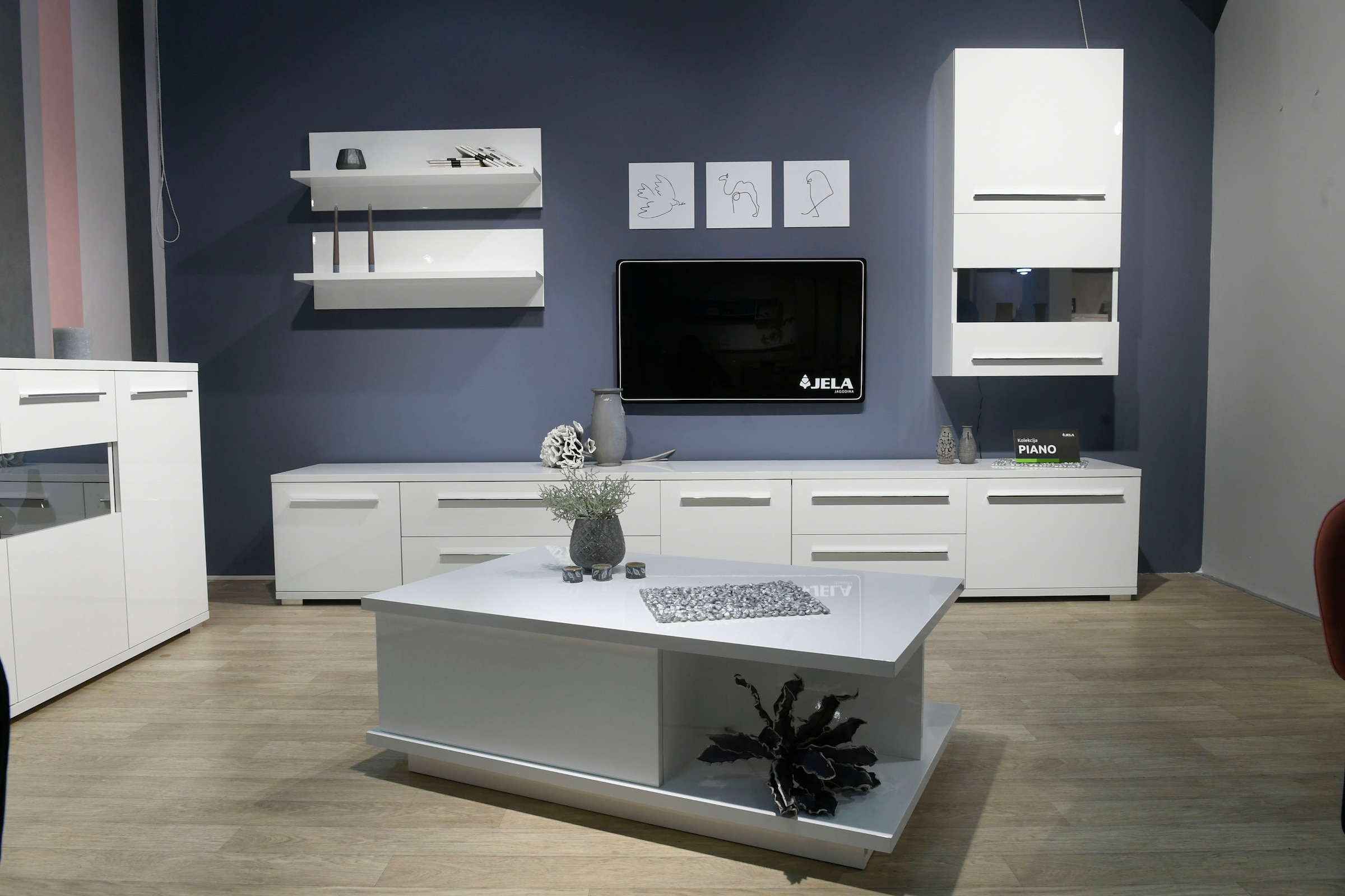 Places of Style Wandboard »Piano«, hochwertig UV lackiert