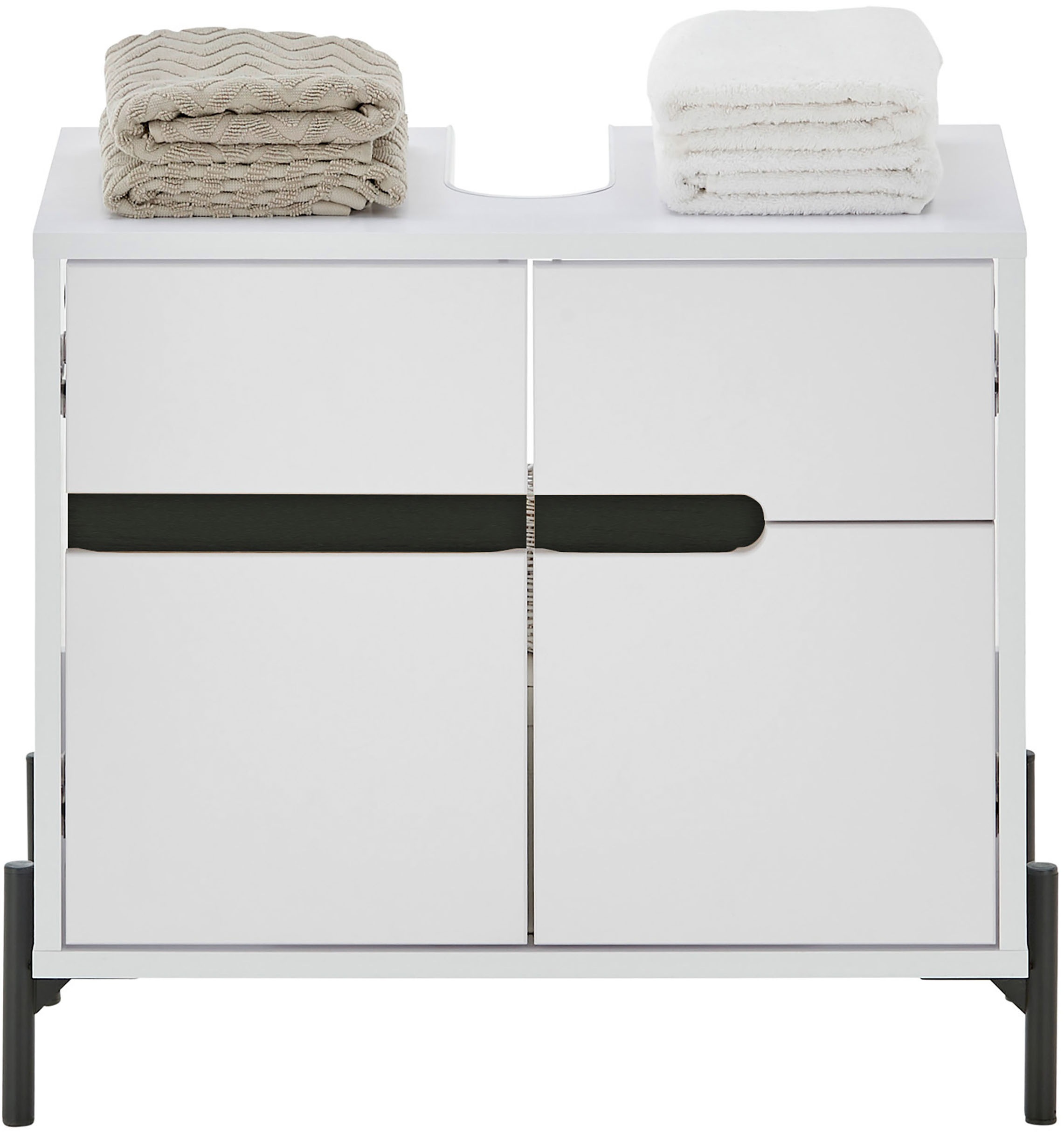 BASIC by Balculina Waschbeckenunterschrank »Avanto B/H/T 60x55x35 cm« 1 Stk. tlg.