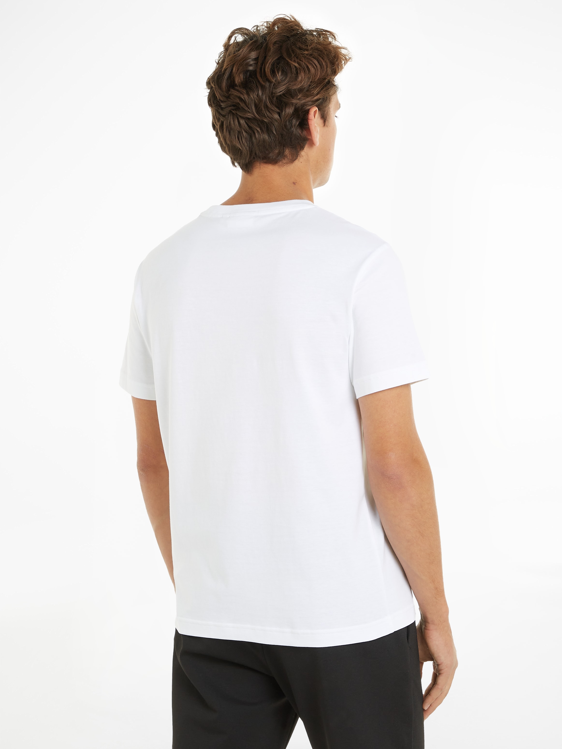 Calvin Klein T-Shirt »FLOCK LOGO T-SHIRT«, mit Logoschriftzug