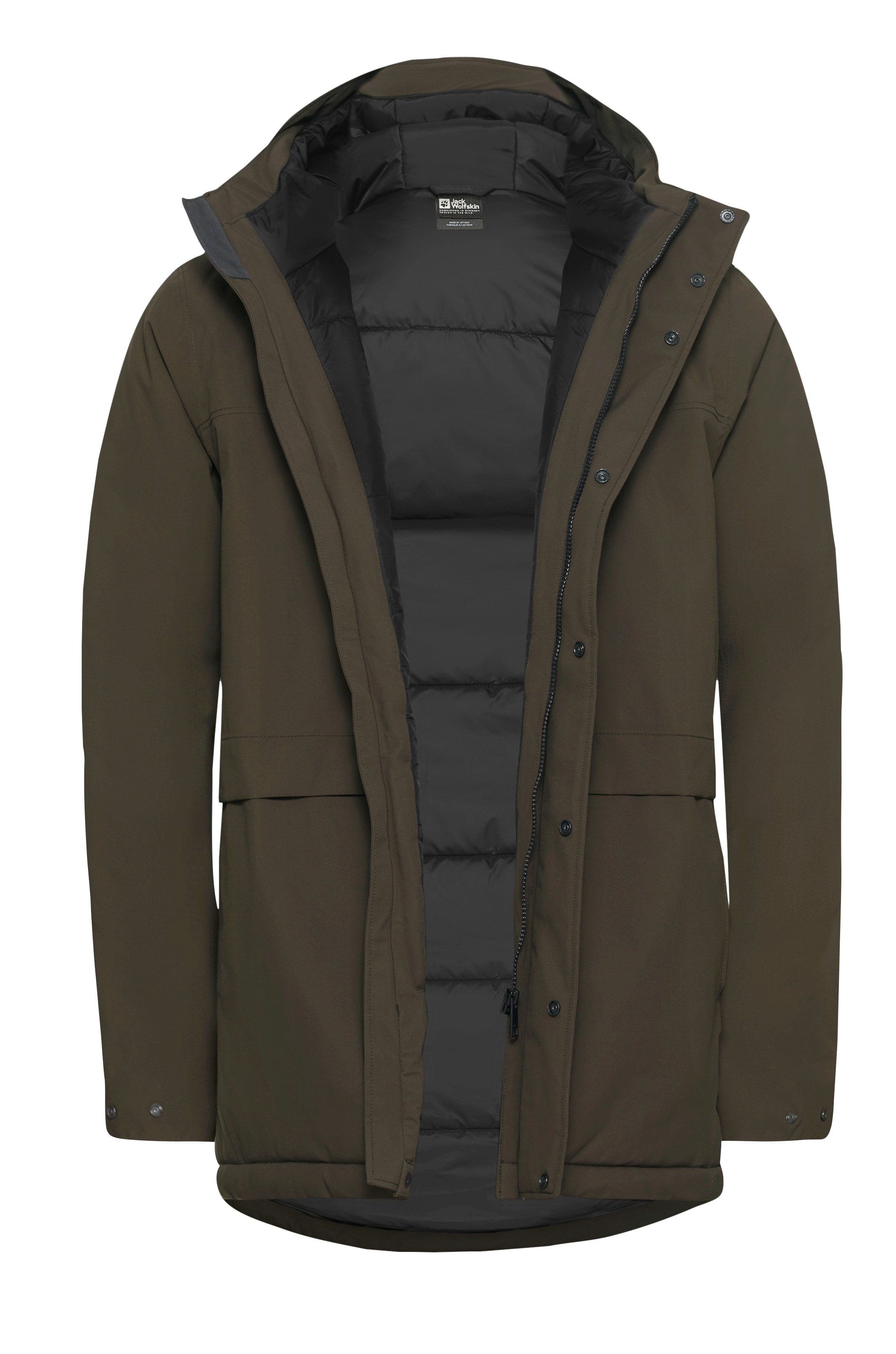 Jack Wolfskin Wintermantel »COLD CAMP COAT M«, Wärmend, winddicht, Übergangsjacke