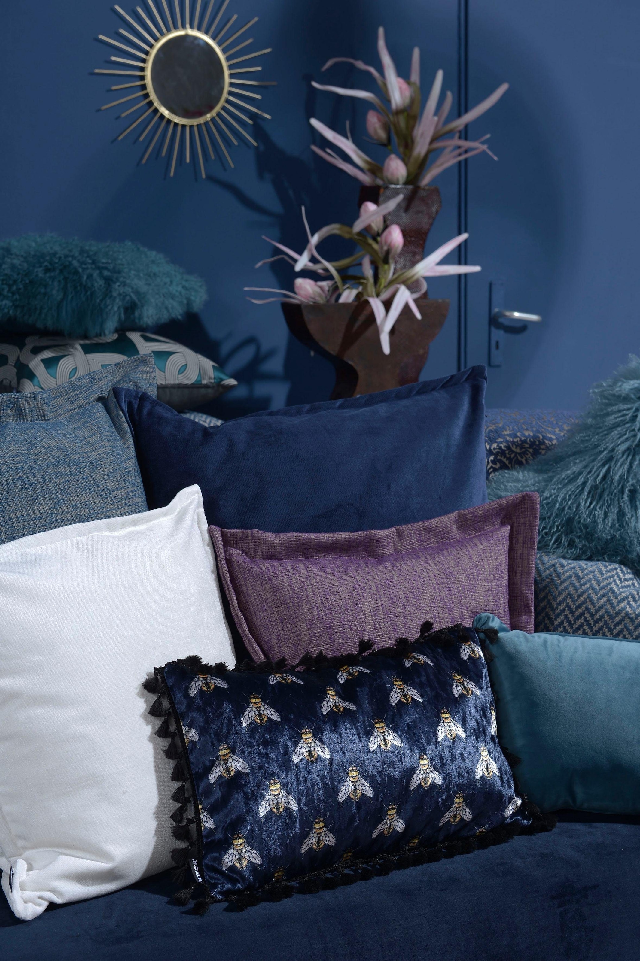 H.O.C.K. Dekokissen »Bizantina« mit umlaufender Biese