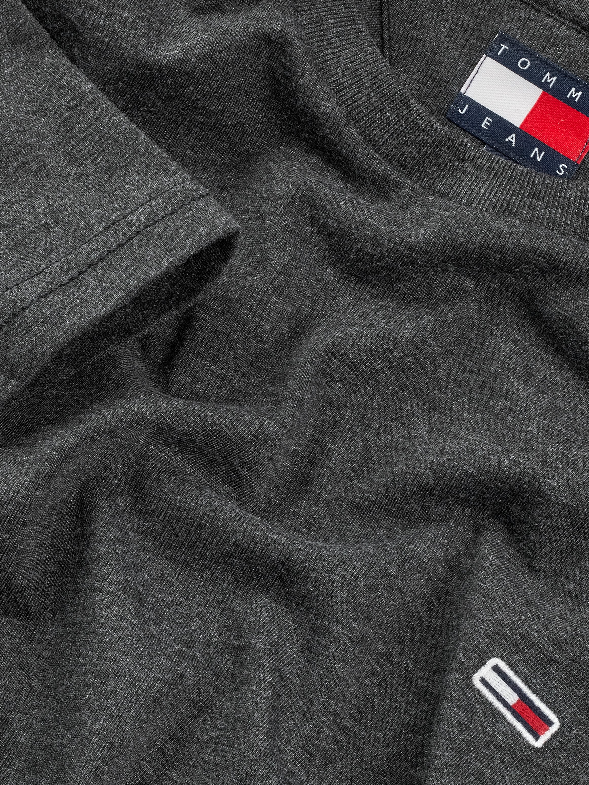 Tommy Jeans T-Shirt »TJM XSLIM JASPE HTR TEE EXT«, Mit Rundhalsausschnitt