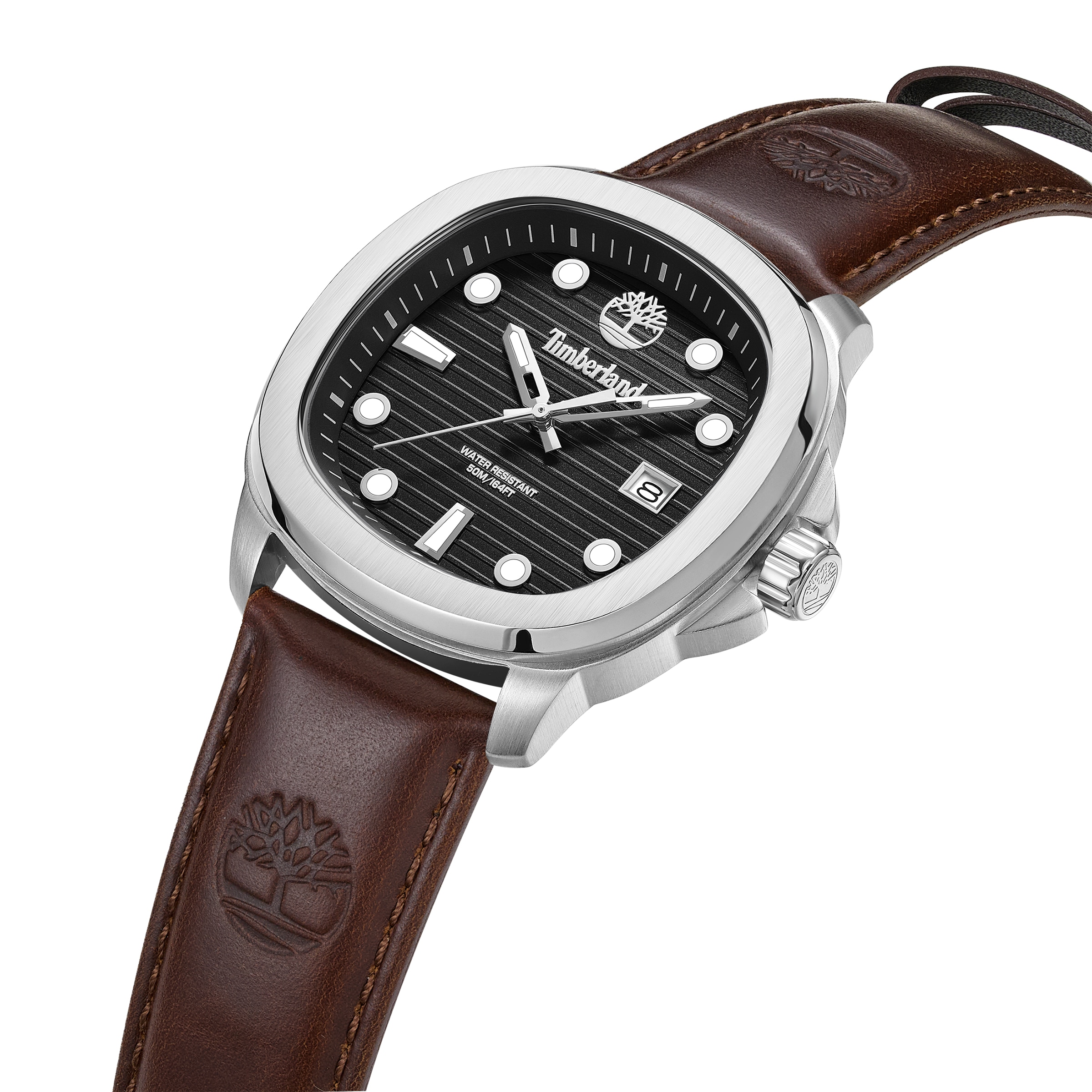 Timberland Quarzuhr »Greenough« Armbanduhr, Herrenuhr, Lederarmband, analog, Tag