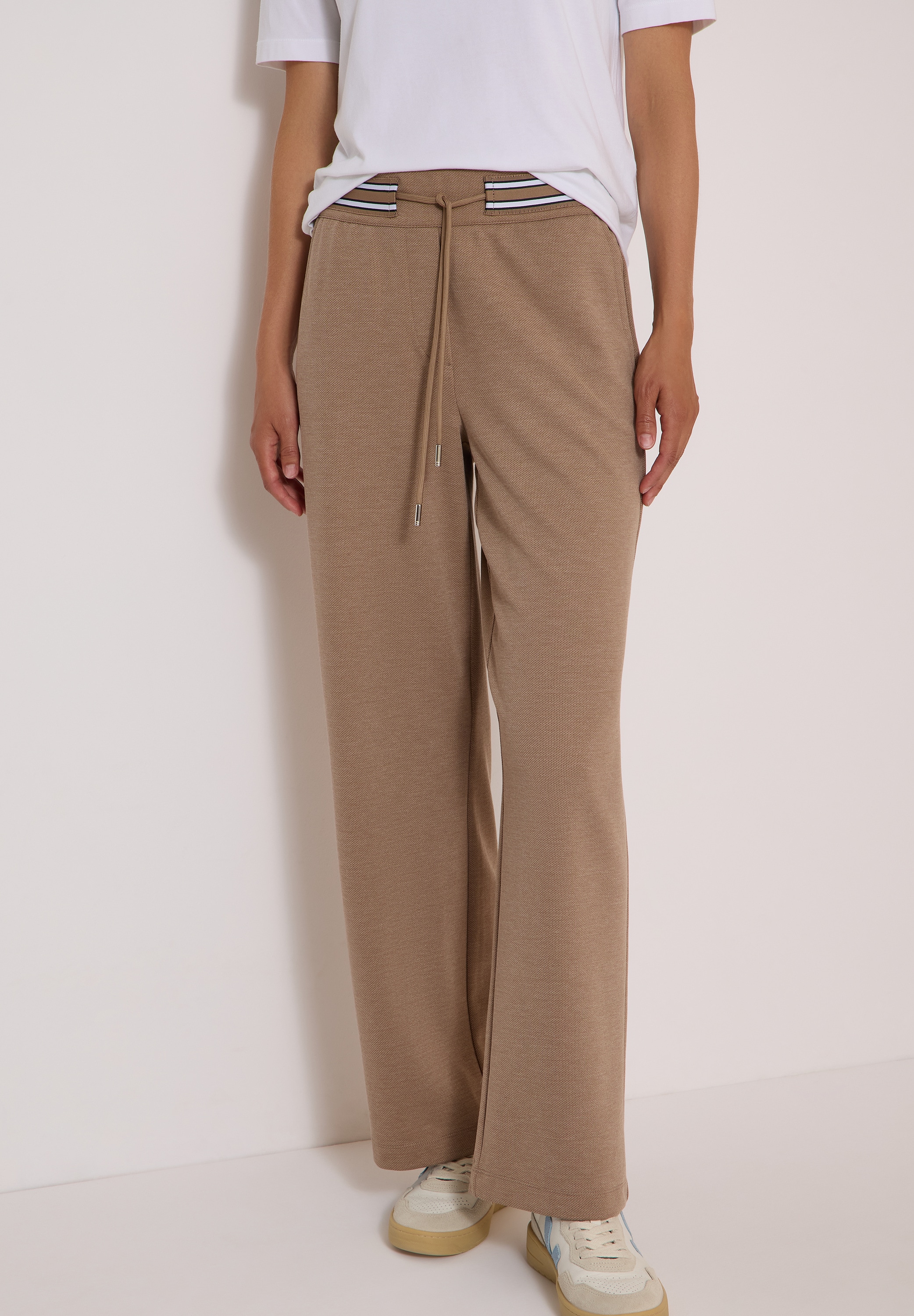 Cecil Stoffhose »Style Neele«  Jaquard-Qualität, Elastikbund mit Kontrastdetails