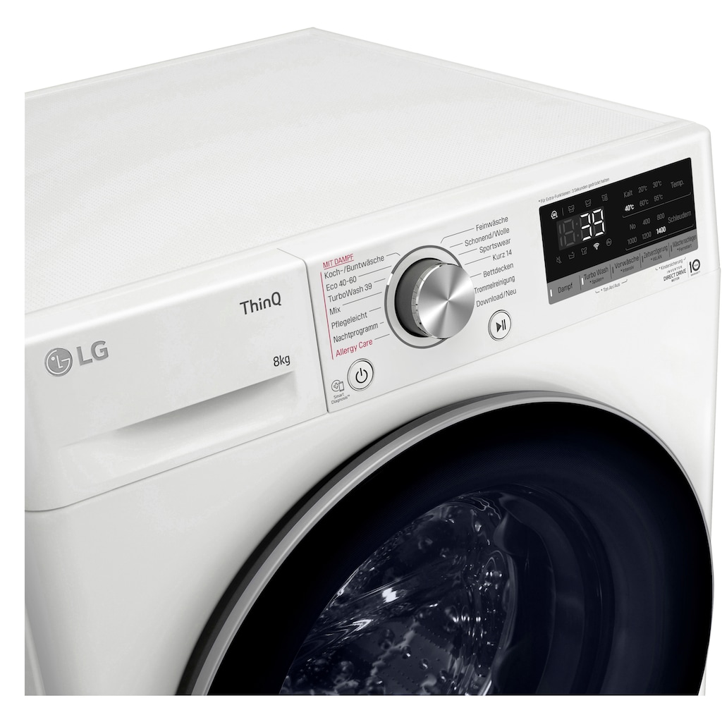 LG Waschmaschine »F4WV708P1E«, Serie 7, F4WV708P1E, 8 kg, 1400 U/min