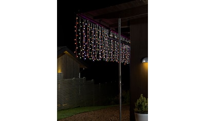 KONSTSMIDE LED-Lichtervorhang, 400 St.-flammig, LED Lichtervorhang, mit bunten Globes,... kaufen