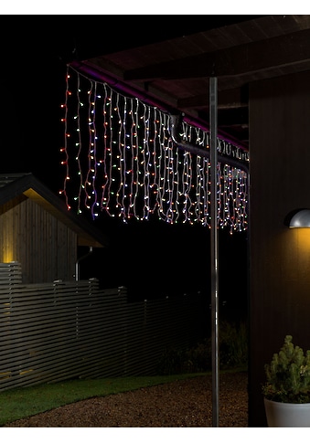 KONSTSMIDE LED-Lichtervorhang, 400 St.-flammig, LED Lichtervorhang, mit bunten Globes,... kaufen