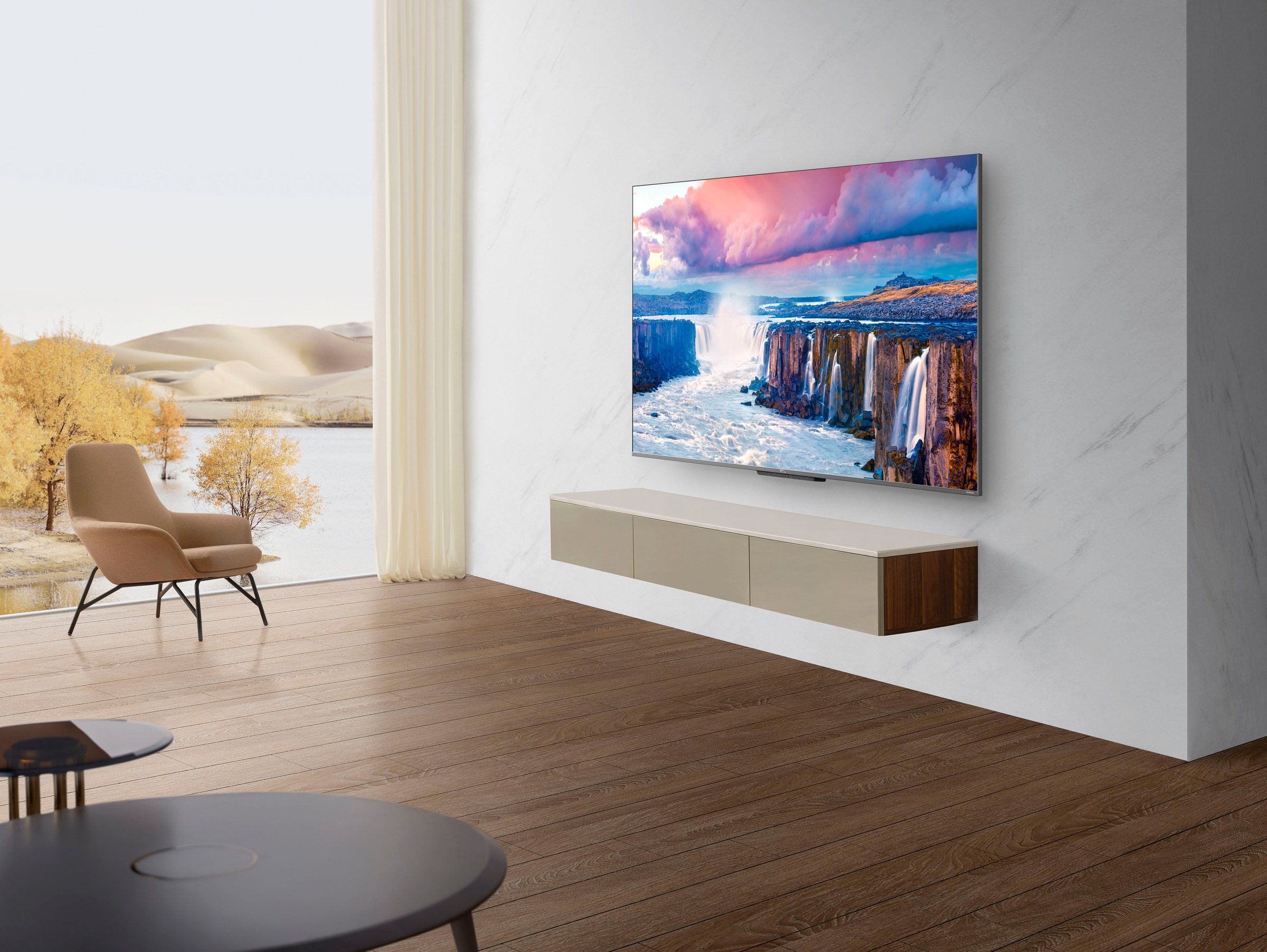 TCL QLED-Fernseher »50C722X1«, 4K Ultra HD, Smart-TV-Android TV, Android 11, Onkyo-Soundsystem