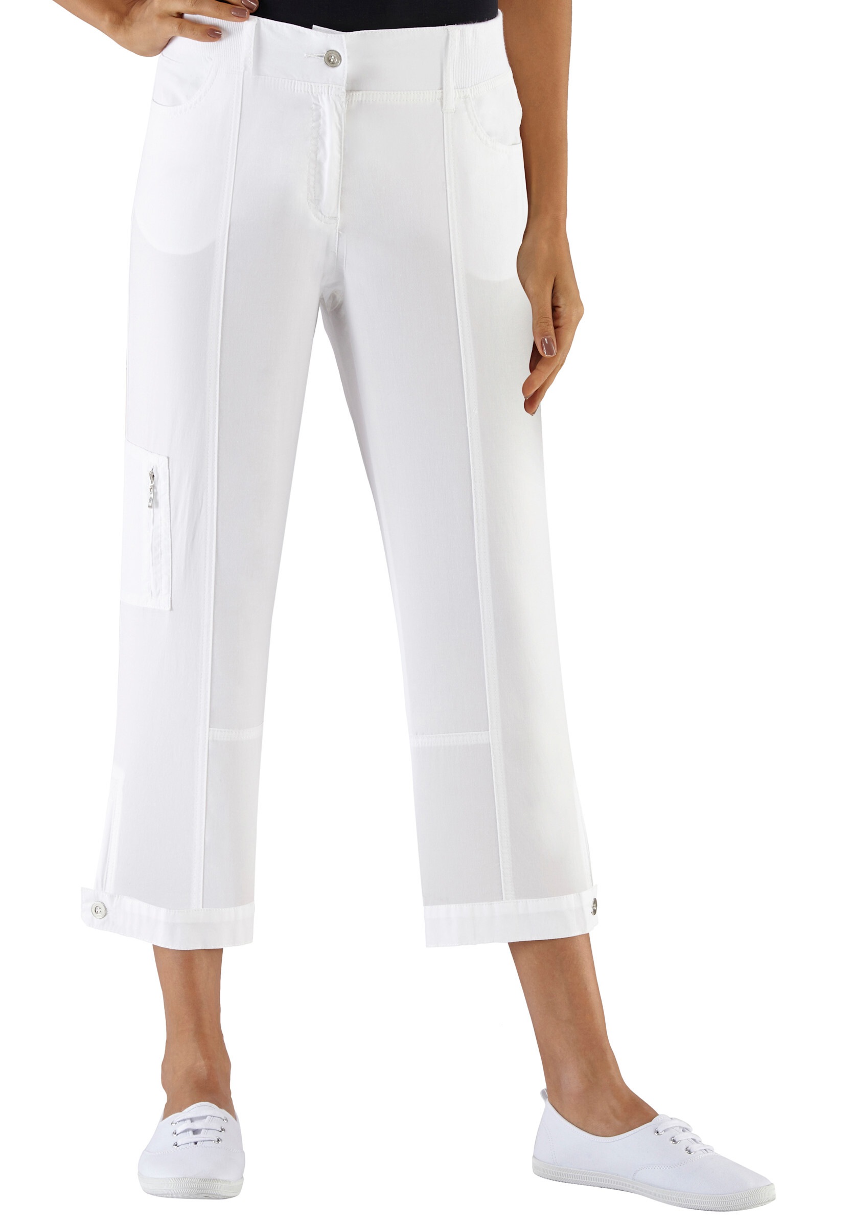 Witt Cargohose »Hose wadenlang Stretch-Hose mit Zipper am Beinabschluss«