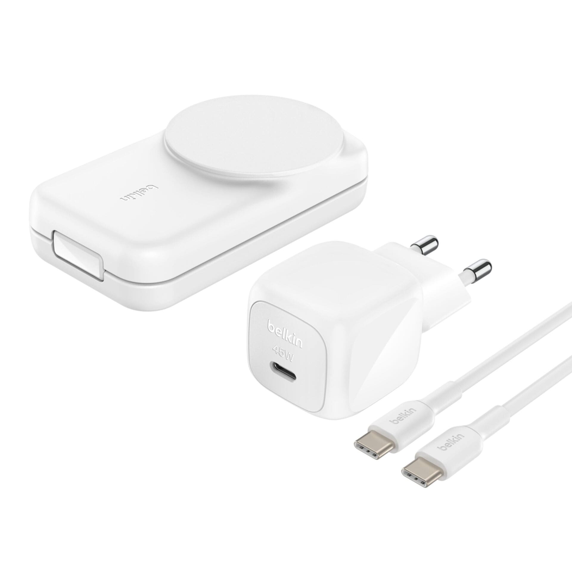Belkin Wireless Charger »UltraCharge faltbare magnetische 3-in-1 Ladestation mit Qi2 (25 W)«