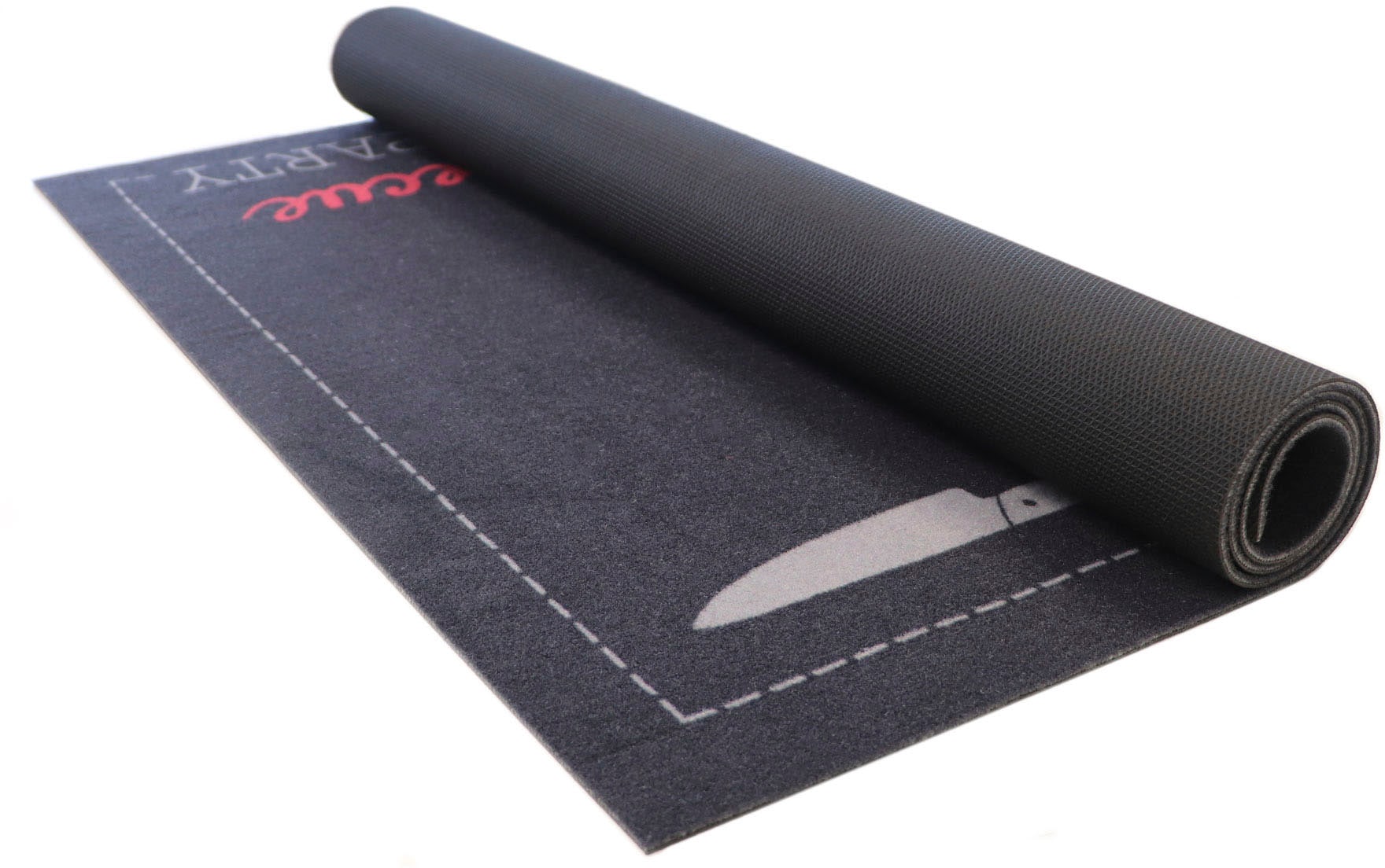 Primaflor-Ideen in Textil Fußmatte »BBQ Grillunterlage GRILL PARTY, Made in Belgium«, rechteckig, 5 mm Höhe, Grillmatte ideal als Bodenschutz, ruschhemmend, waschbar