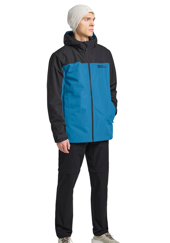 Jack Wolfskin 3-in-1-Funktionsjacke »TAUBENBERG 3IN1 JKT M« mitKapuze 3in1, wasserdicht, winddicht, Übergangsjacke