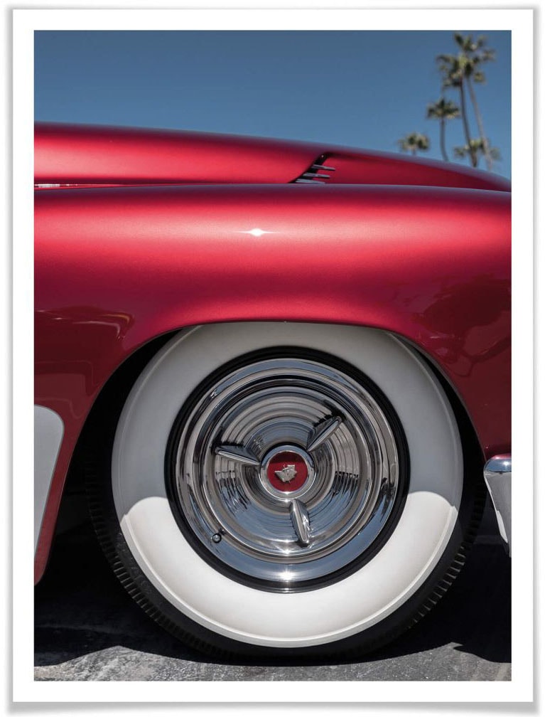 Wall-Art Poster »Vintage Auto Rot Wandposter (1 OTTO Bild, Oldtimer«, Online Wandbild, Retro Autos, im Poster, Shop St.)
