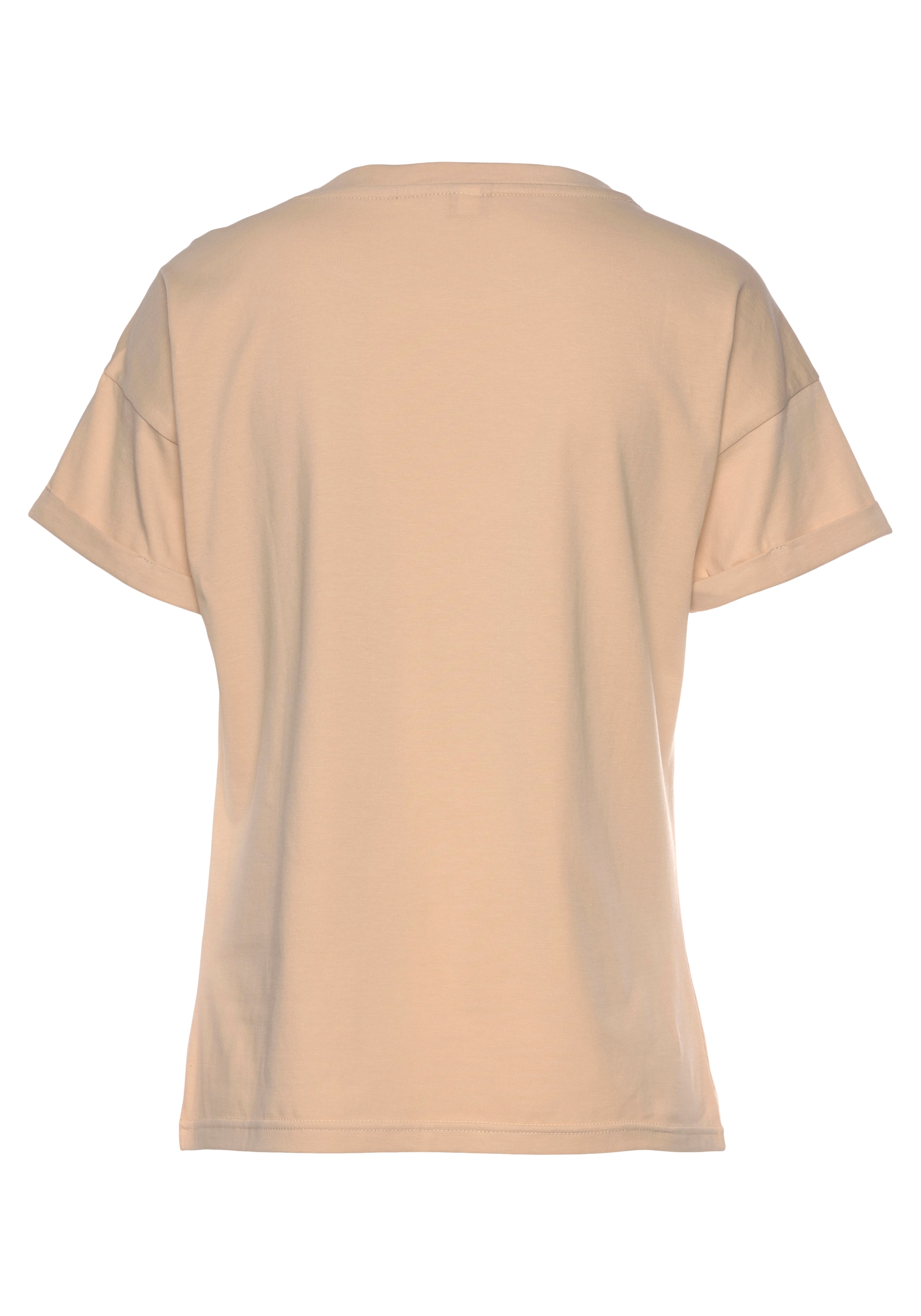 H.I.S T-Shirt, mit Ärmelaufschlag, im maritimen Stil, Loungewear