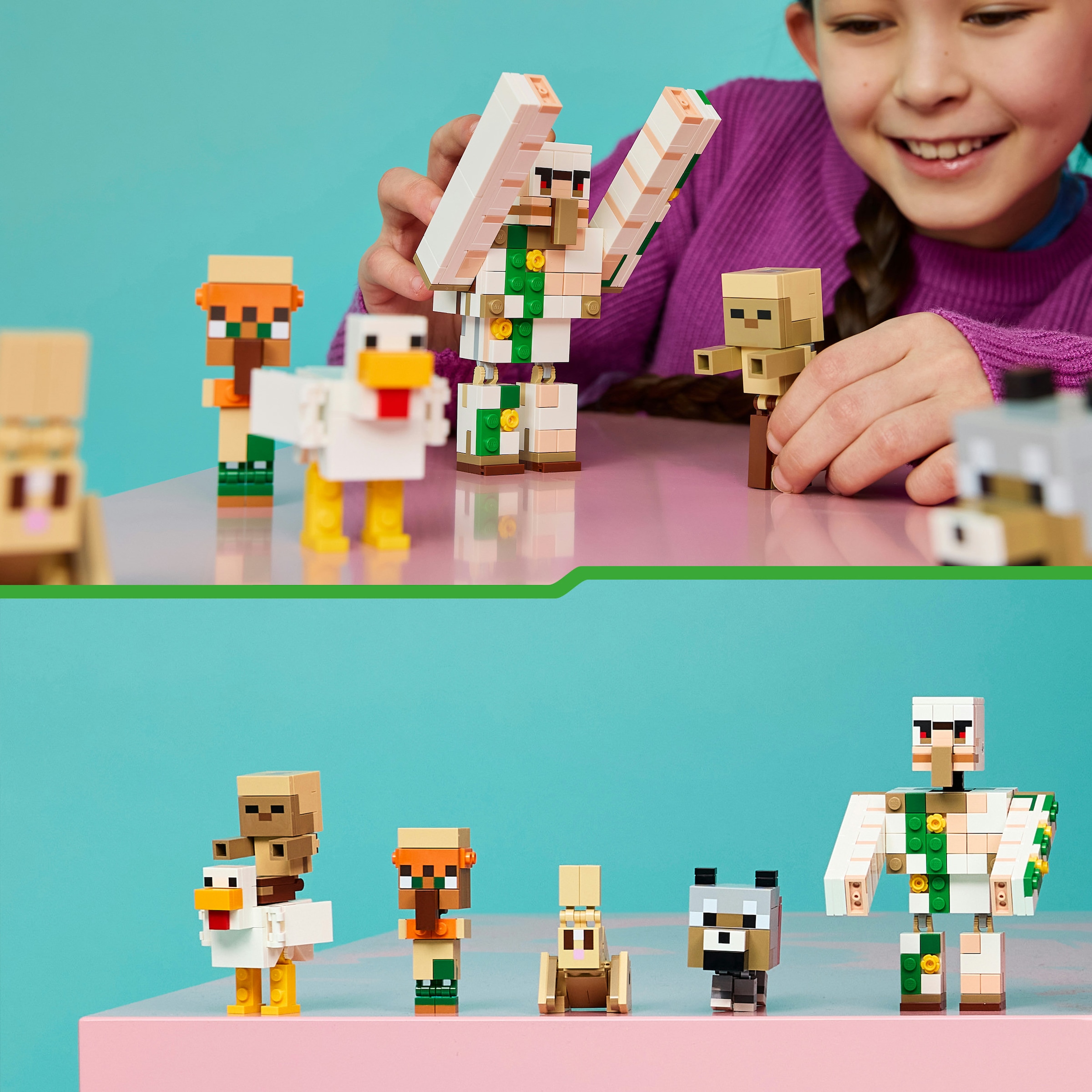 LEGO® Konstruktionsspielsteine »Angriff des Hühnerreiters in der Wüste (21592), LEGO Minecraft« Made in Europe