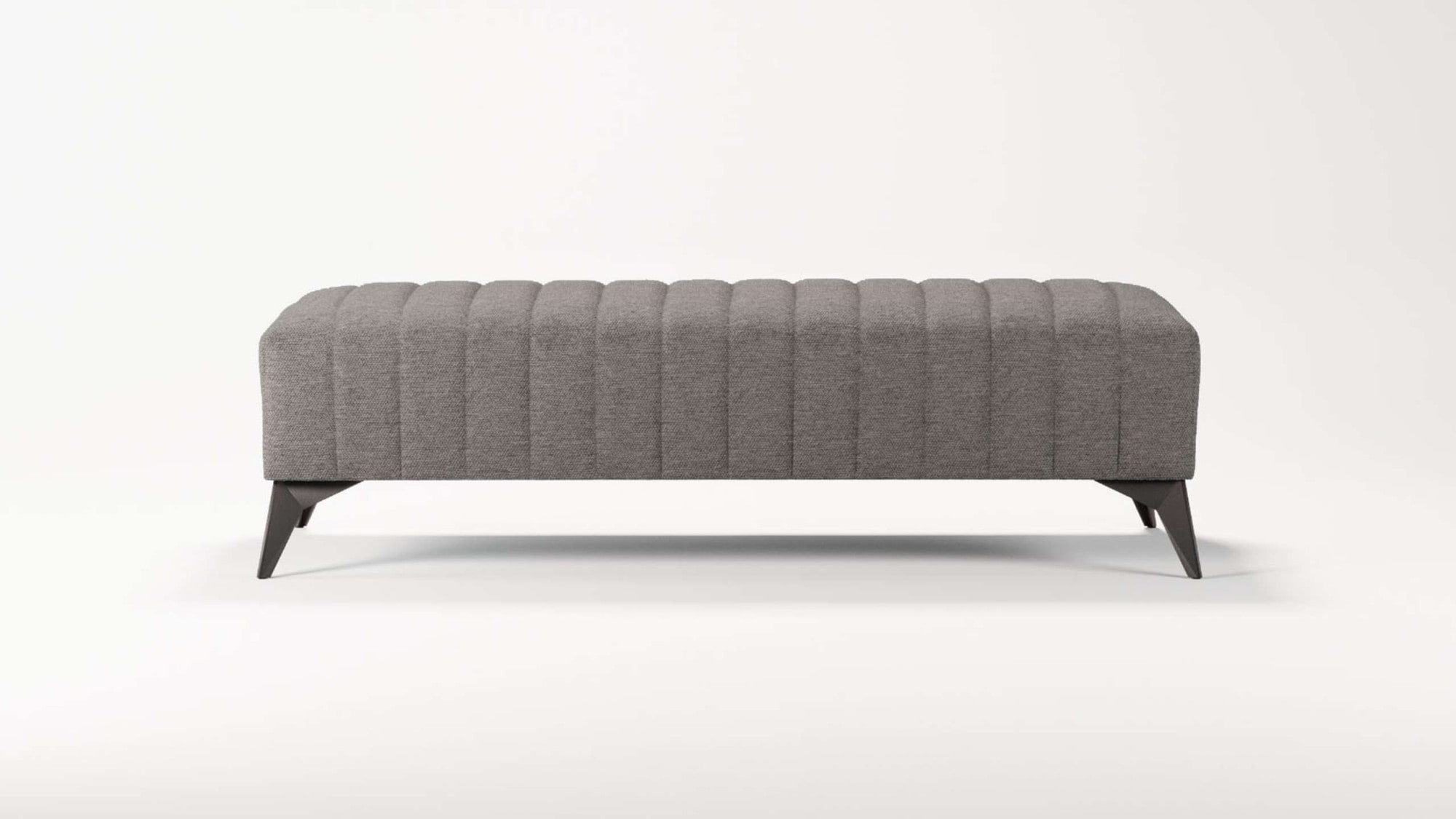 Places of Style Polsterhocker »MATTHEW Sitzhocker XXL, Maße B/T/H: 140/60/43 cm«, Steppung, belastbar bis 180 kg