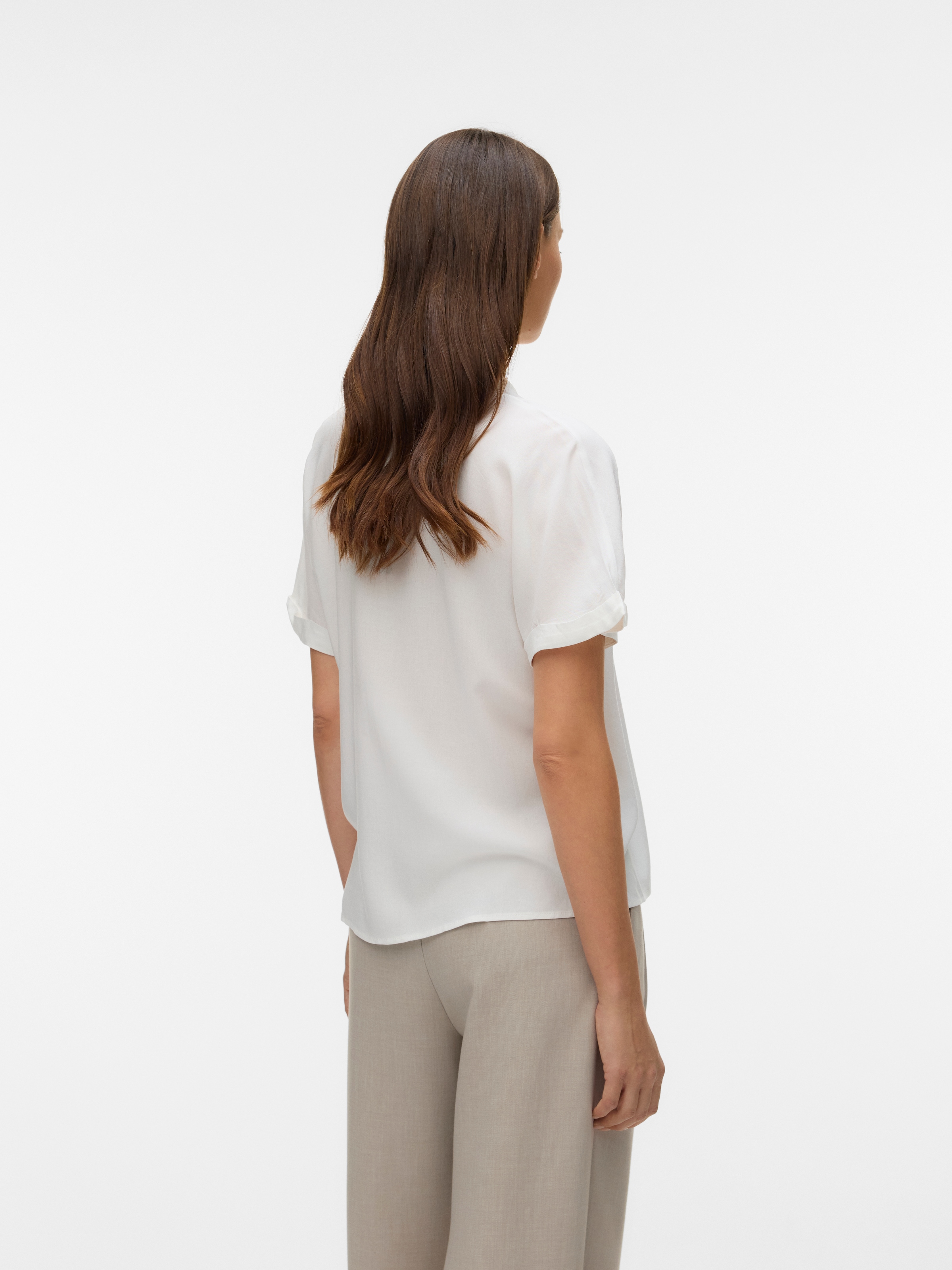 Vero Moda Kurzarmbluse »VMALICE SS SHIRT WVN NOOS« Viskose