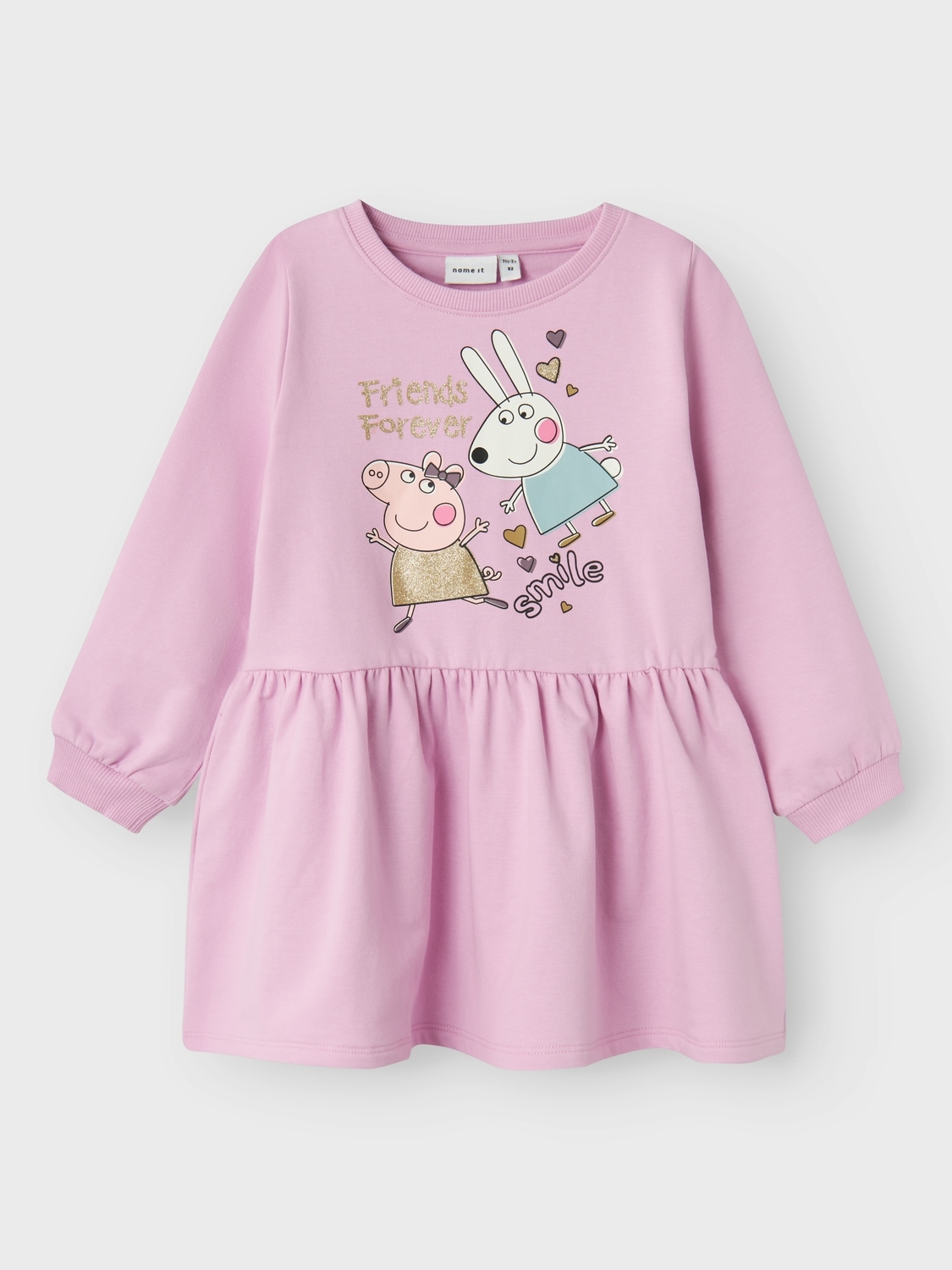 Sweatkleid »NMFAMIRA PEPPAPIG LS SWE DRESS BRU CPLG«