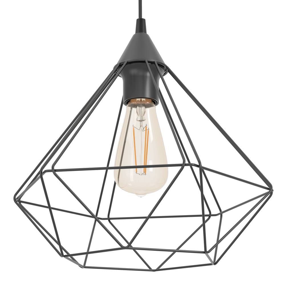 EGLO Pendelleuchte »TARBES Hängeleuchte, Pendellampe, Vintage, Retro, Stahl, schwarz E27«, 1 flammig, Leuchtmittel E27 | ohne Leuchtmittel, Wohnzimmerlampe, Esstischlampe, Drahtgeflecht, 1 flammig, 110x32,5cm