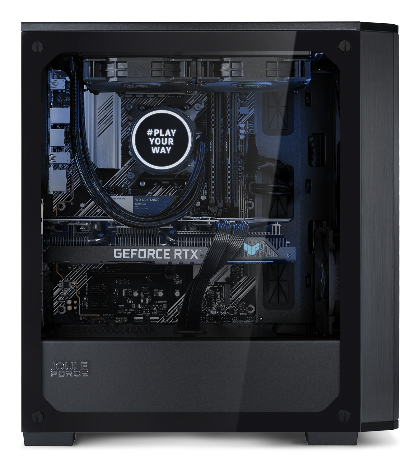 Joule Performance Gaming-PC »Gaming PC RTX4070S I7 32GB 2TB L1127370«, Wasserkühlung