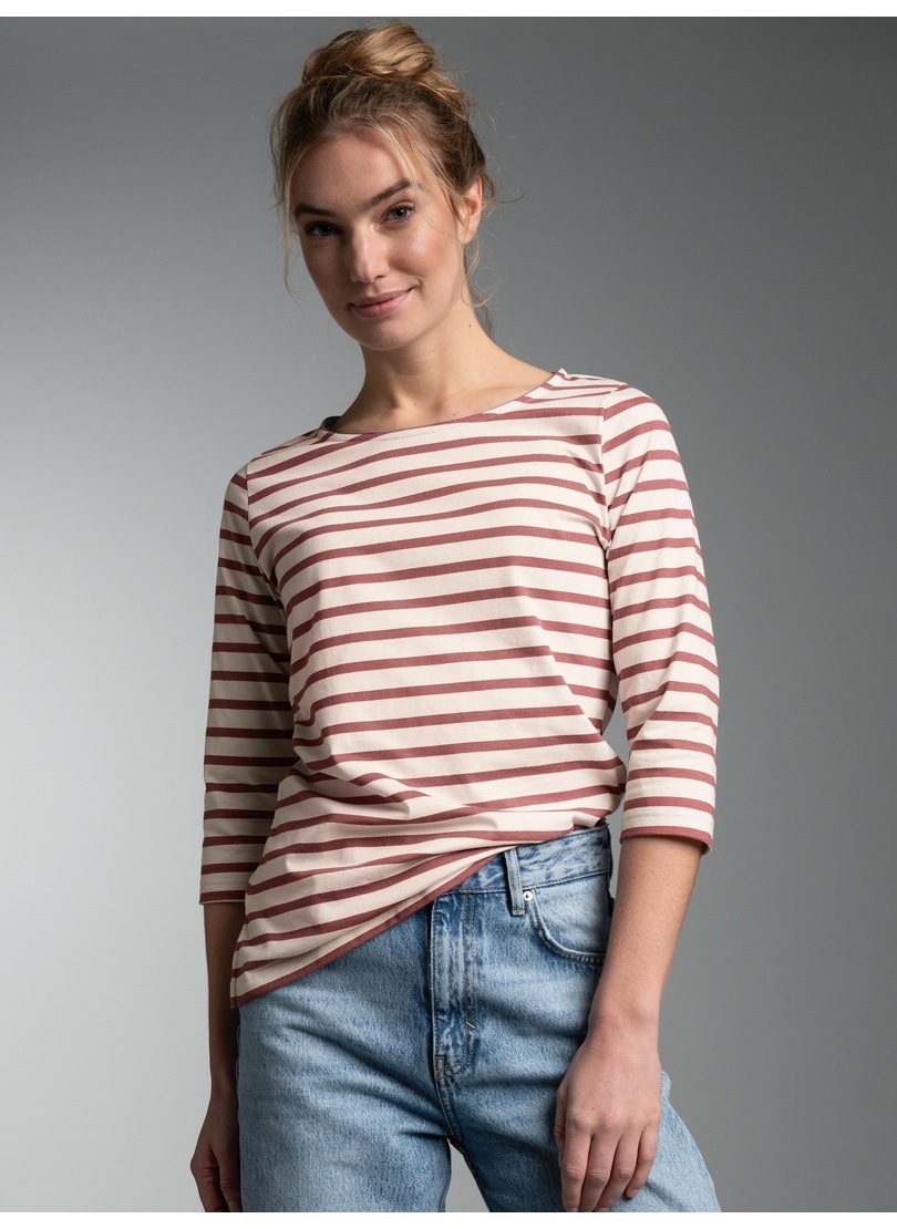 Trigema T-Shirt »TRIGEMA 3/4 Arm T Shirt mit Ringelmuster "Sail"« 1