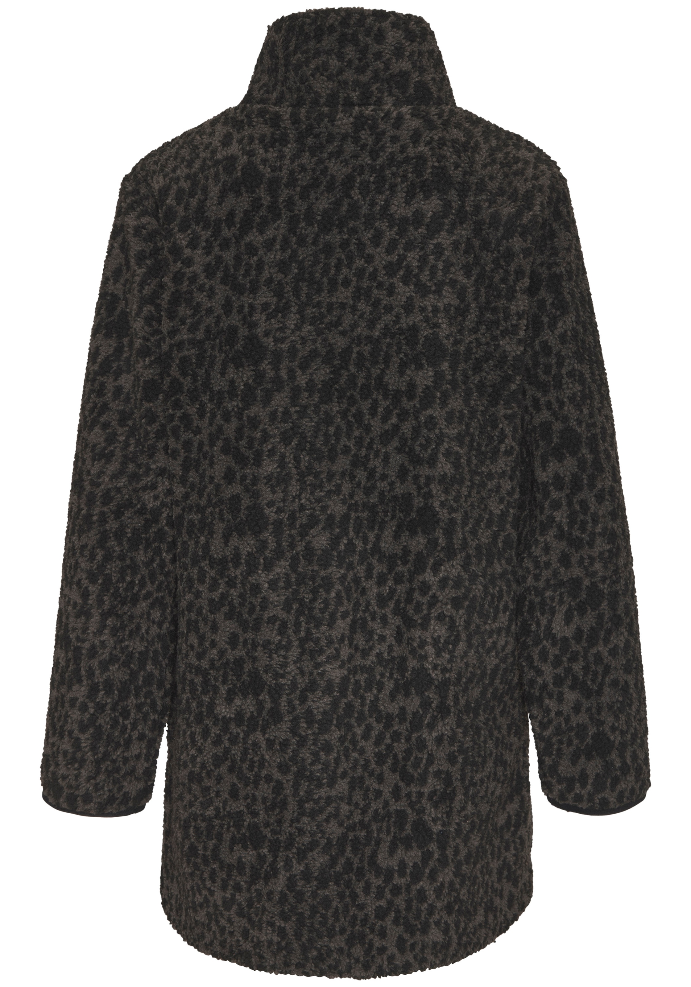 LASCANA Fleecejacke mit  elegentem Leomuster