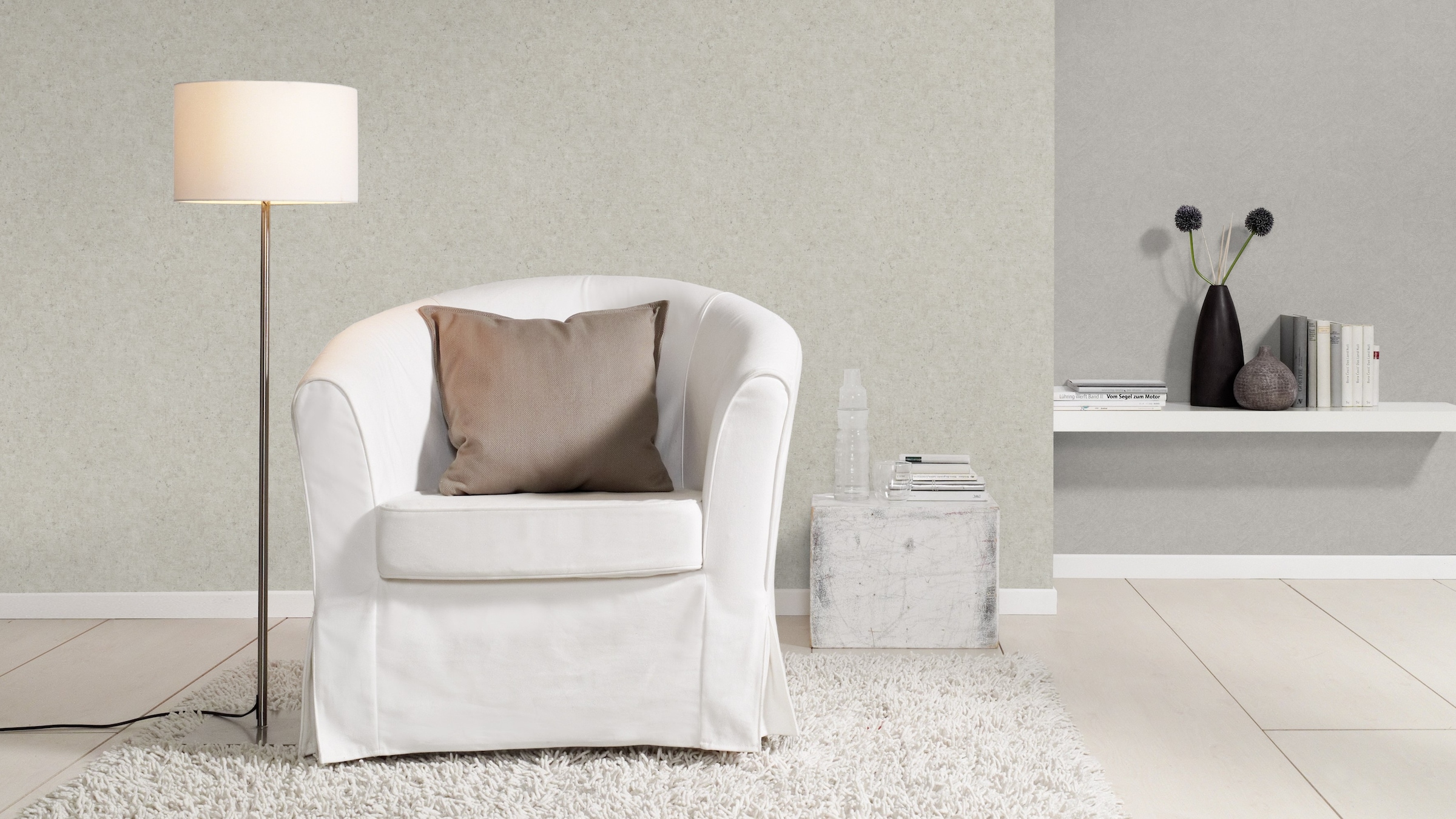 Rasch Vliestapete »Concrete« Metall-Effekte strukturiert