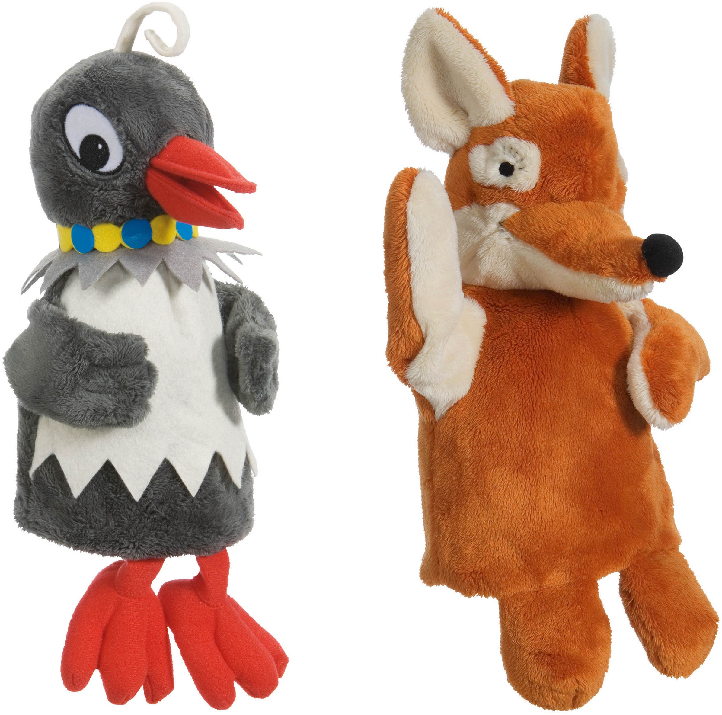 Heunec® Handpuppe »Sandmann Frau Elster und Herr Fuch«, (Set, 2 tlg.)
