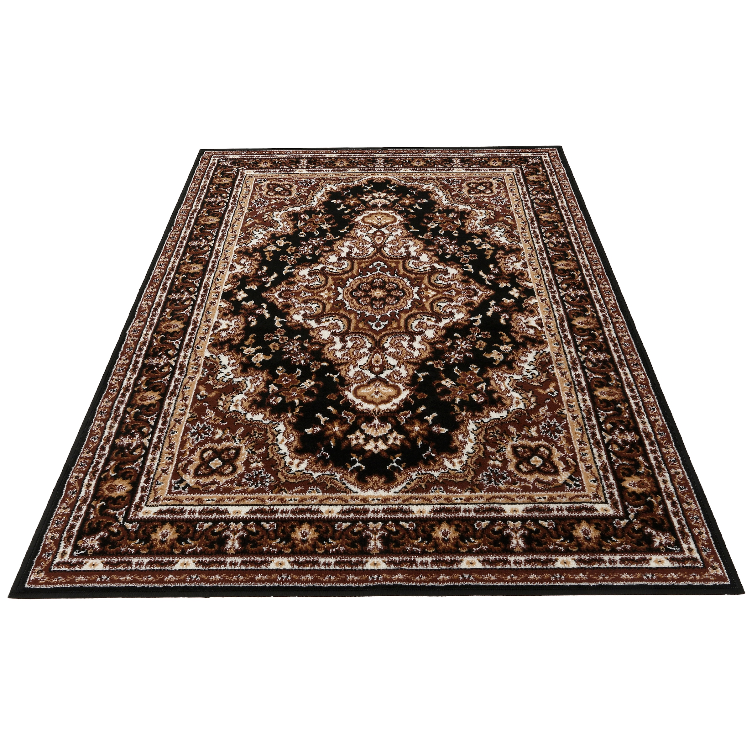 Home affaire Teppich »Oriental, Made in Belgium«, rechteckig, 7 mm Höhe, Orient-Optik, mit Bordüre, Teppich, Kurzflor, Weich