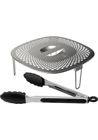 Grillpfanneneinsatz »HD9954/01 Snack Profi-Kit«, Edelstahl-Silikon, (3 St.)