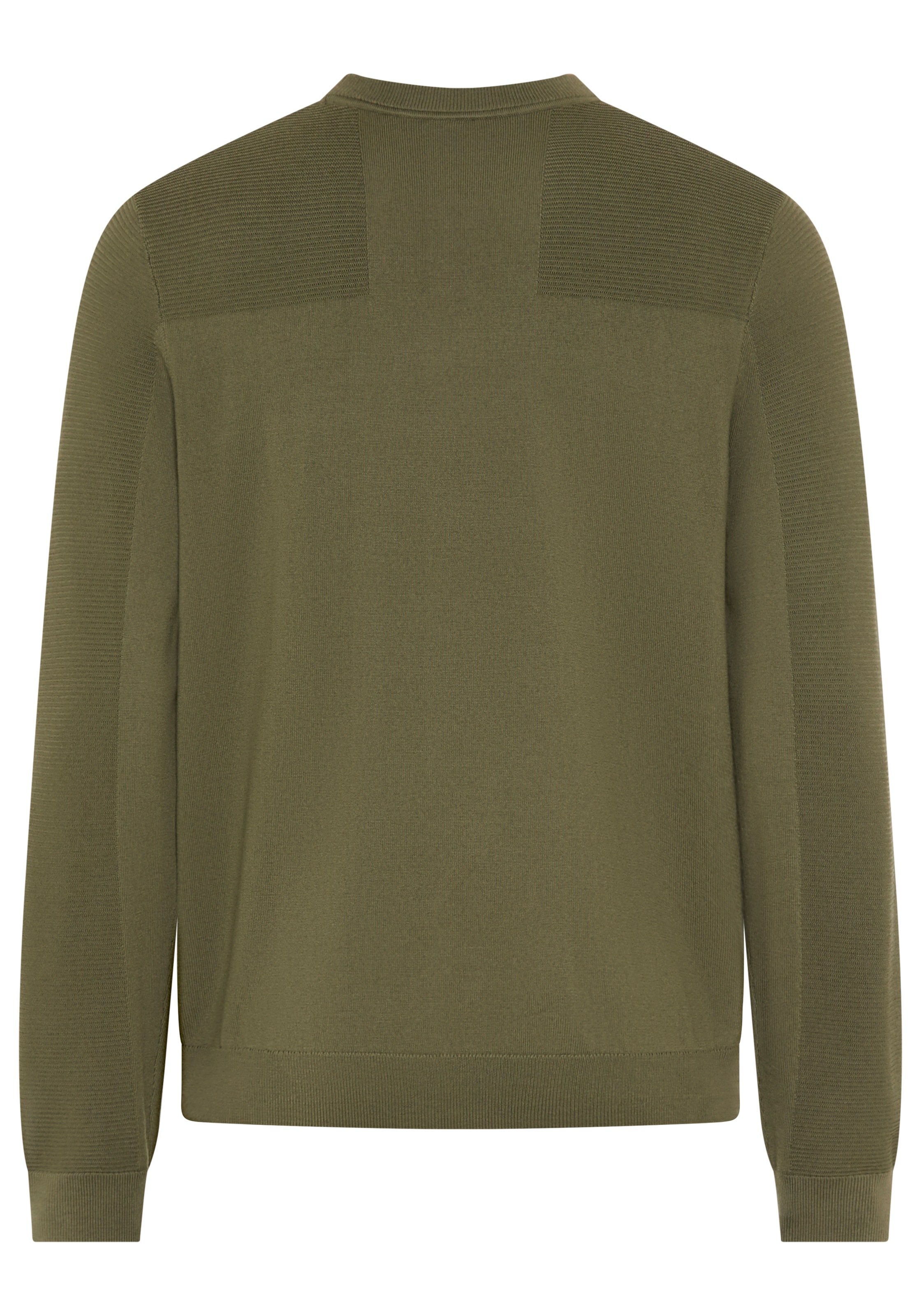 BOSS GREEN Strickpullover »KN Momentum-X CN« Rundhalsausschnitt, Regular Fit, kontrast HD-Logo