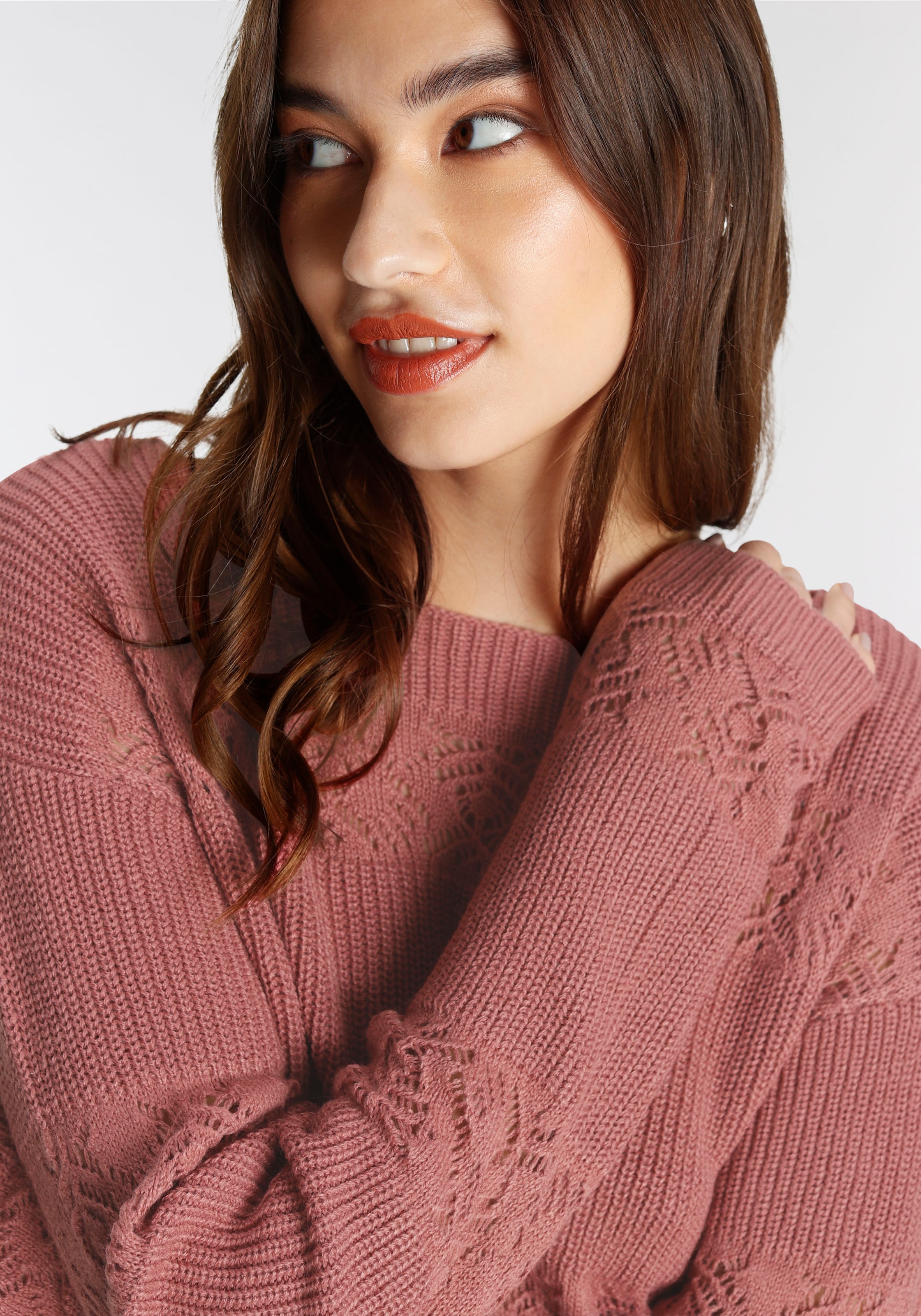 Laura Scott Strickpullover, mit Ajour-Muster