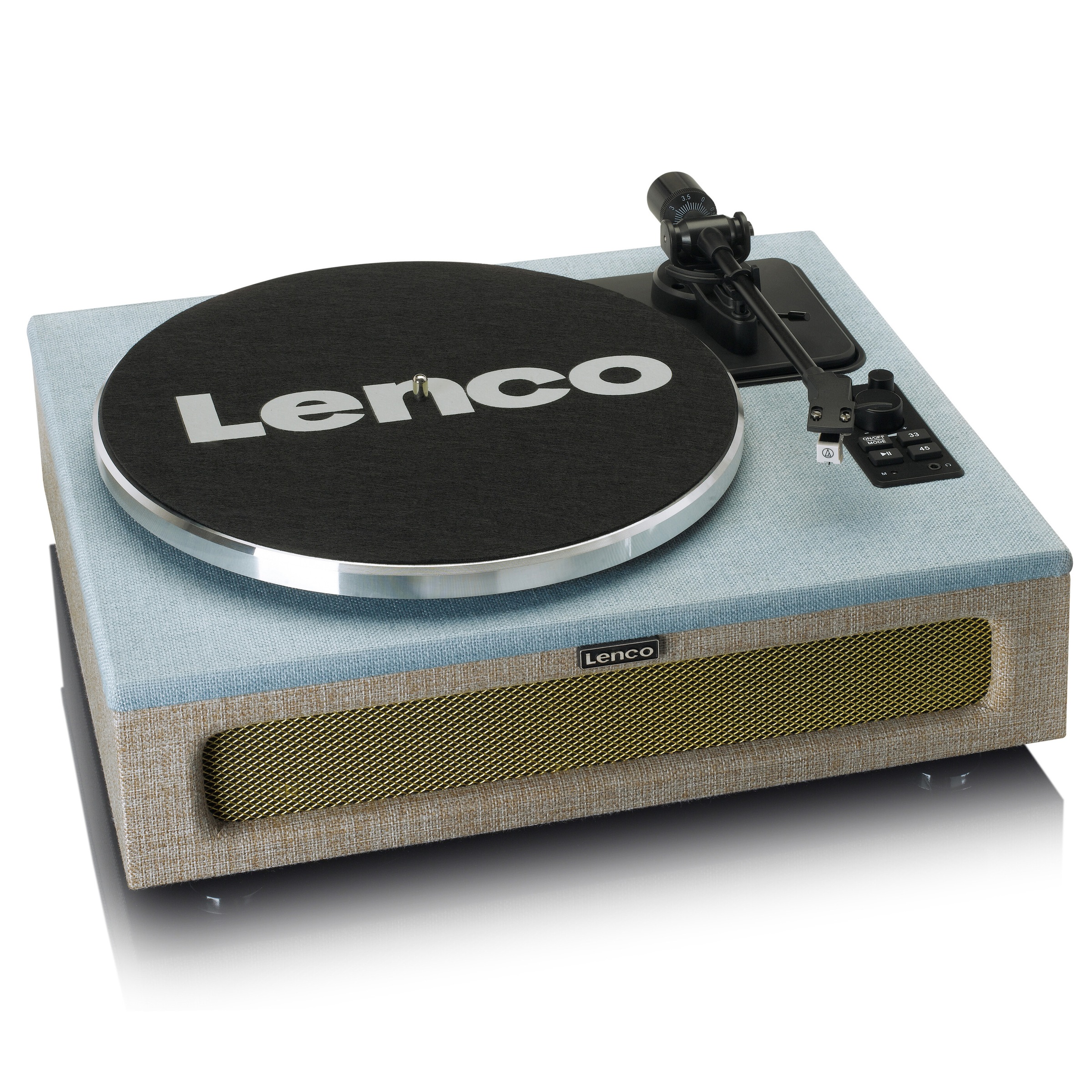 Lenco Plattenspieler »LS-440 blau/beige«, Lautsprecher integriert, Bluetooth