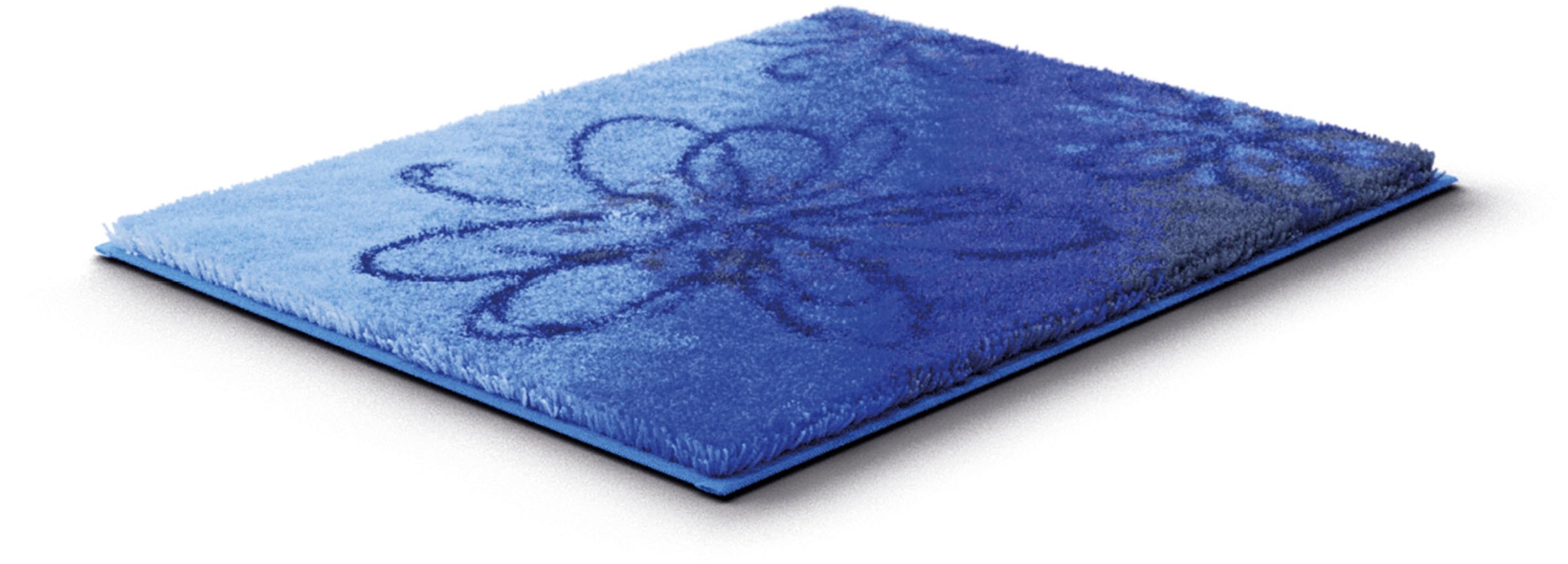 Grund Badematte »Lusia« Höhe 20 mm rutschhemmend beschichtet fußbodenheizungsgeeignet Florales Design mit sanftem Farbverlauf, 5 Jahre Garantie