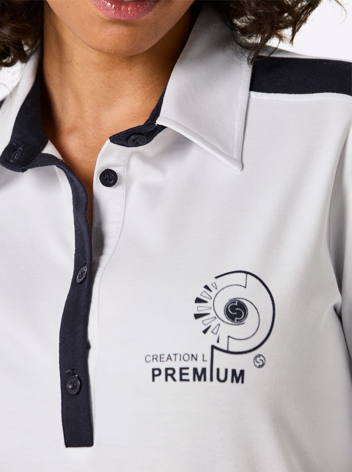 CREATION L PREMIUM Poloshirt »Lyocell-Baumwoll-Poloshirt« 1 tlg.