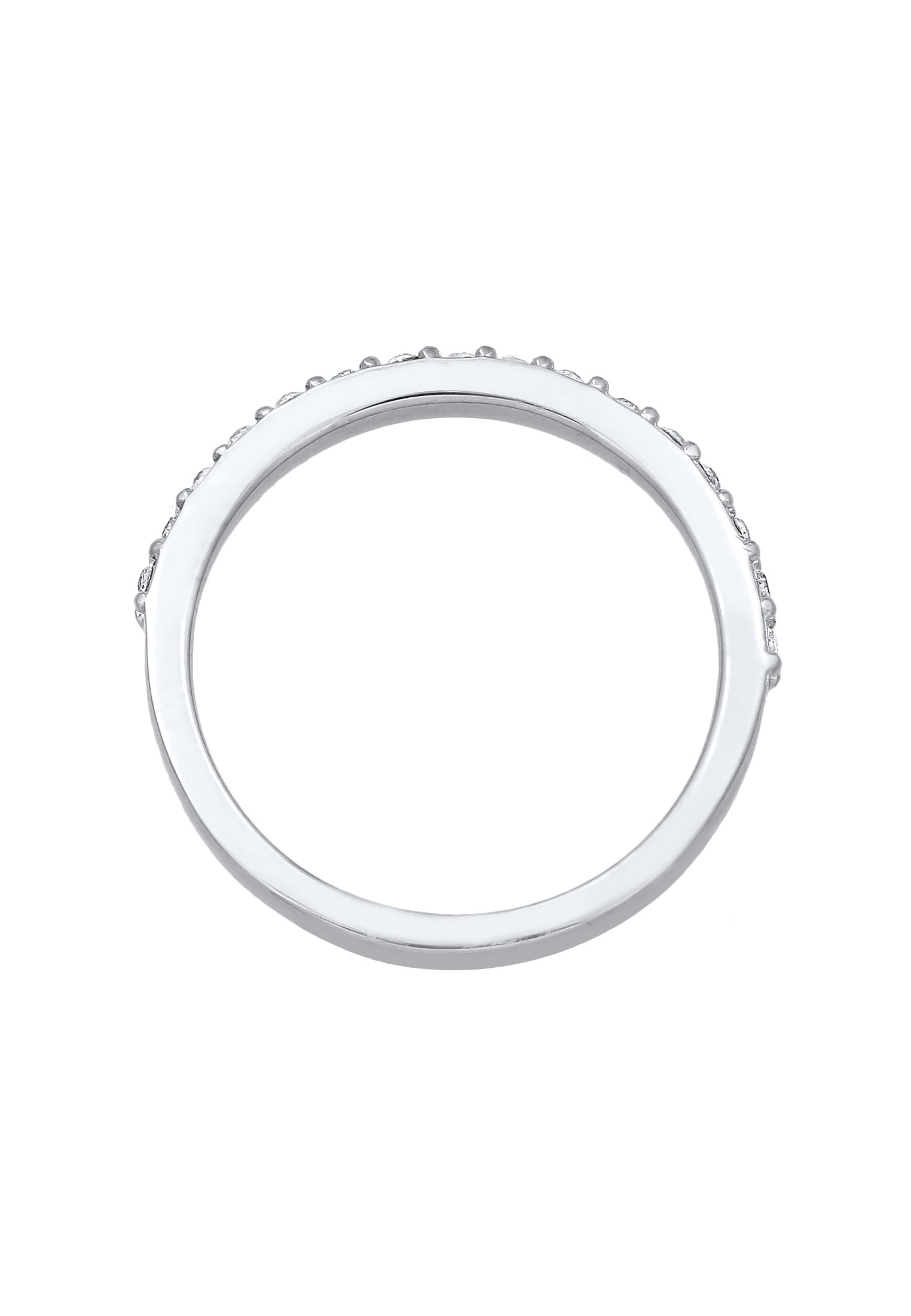 Elli Silberring »Ring Bandring Memoire 925 Silber, mit Kristallen von Swarovski®«