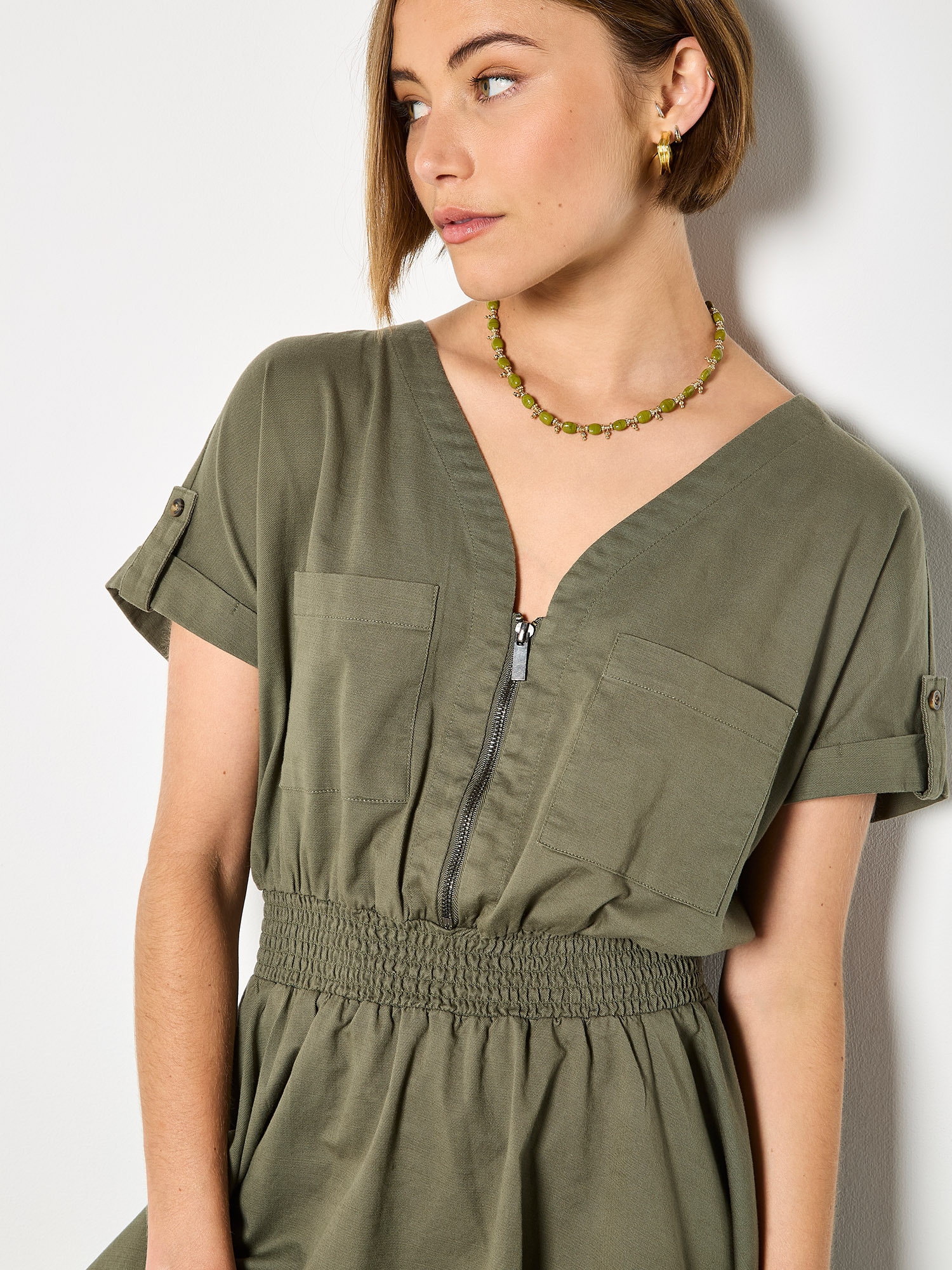 Apricot Minikleid »Minikleid« mit Reißverschlussdetail