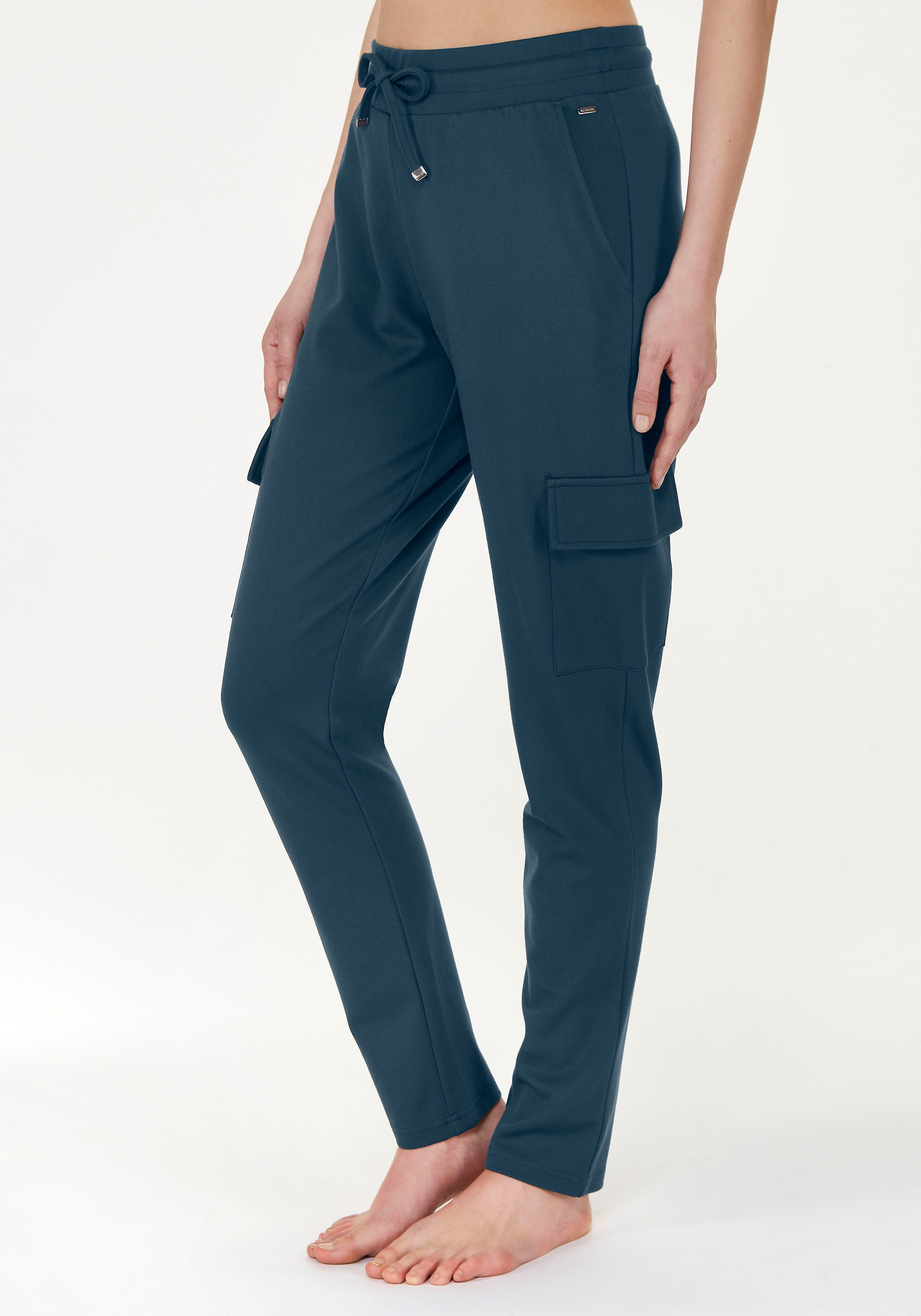 LASCANA Cargohose  in weich fließendem Material, Loungewear