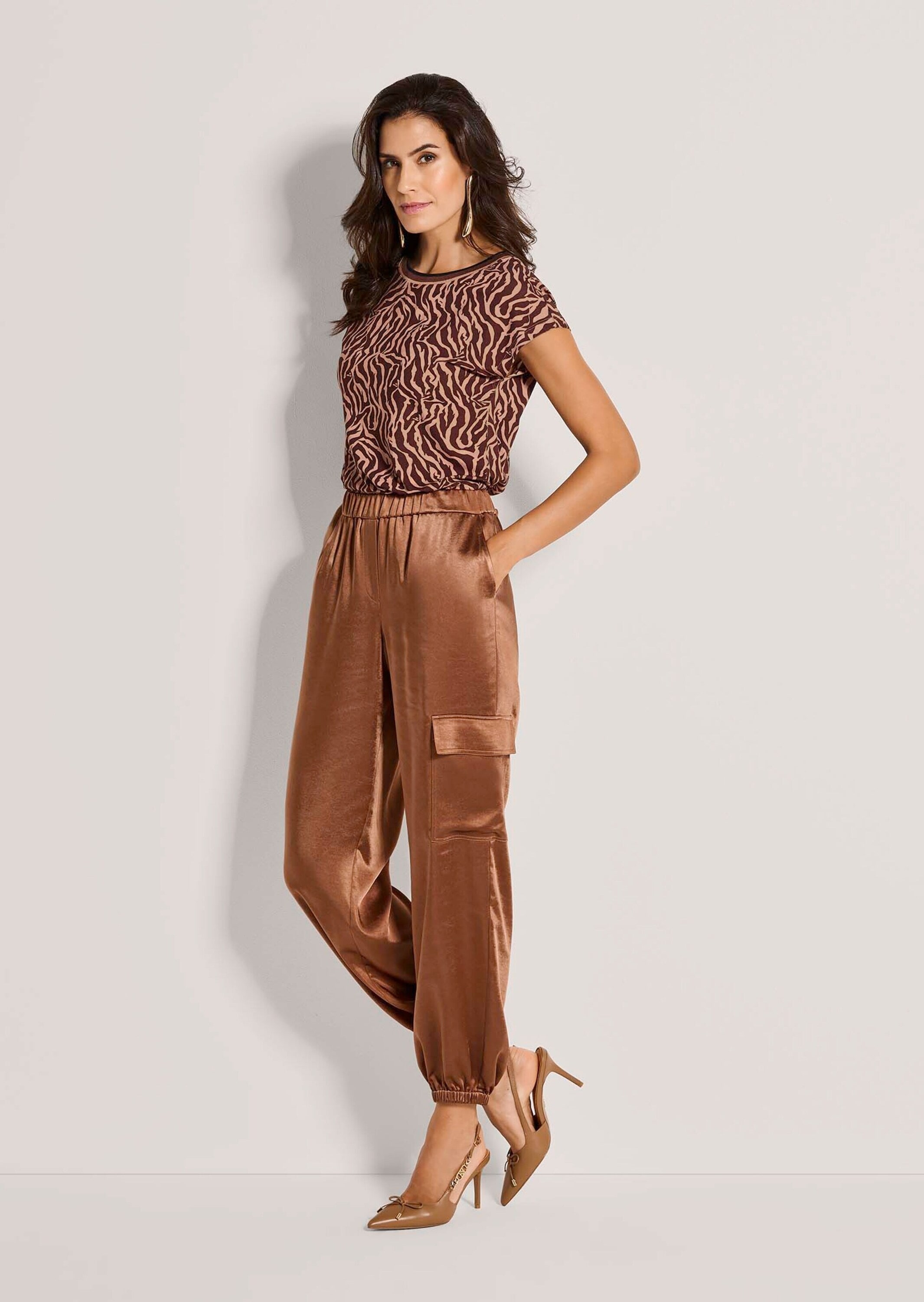 MADELEINE Stoffhose »Satinhose Stoffhose mit Schlupfbund«