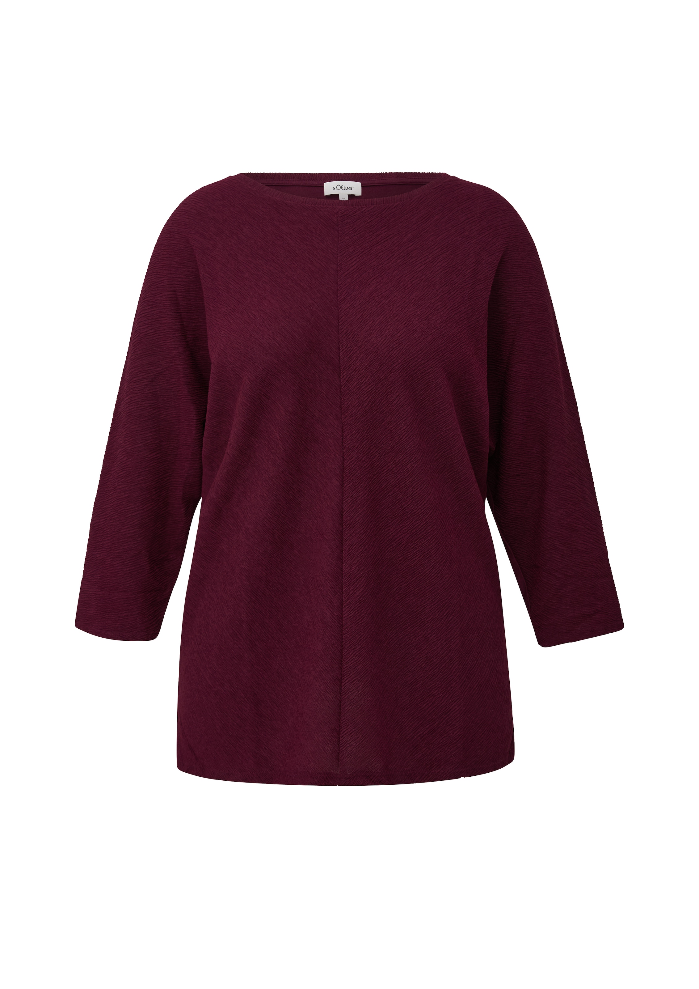 s.Oliver CURVE 3/4-Arm-Shirt mit Rundhals / Große Größen