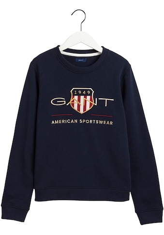 Gant Sweatshirt »Archive Shield Rundhalspullover«, mit Shield- und goldfarbener... kaufen