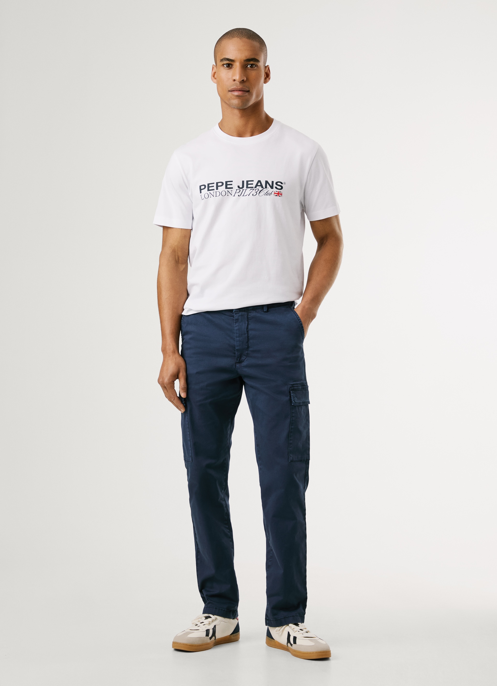 Pepe Jeans Chinohose »SLIM CARGO TWILL«  mit aufgesetzten Taschen