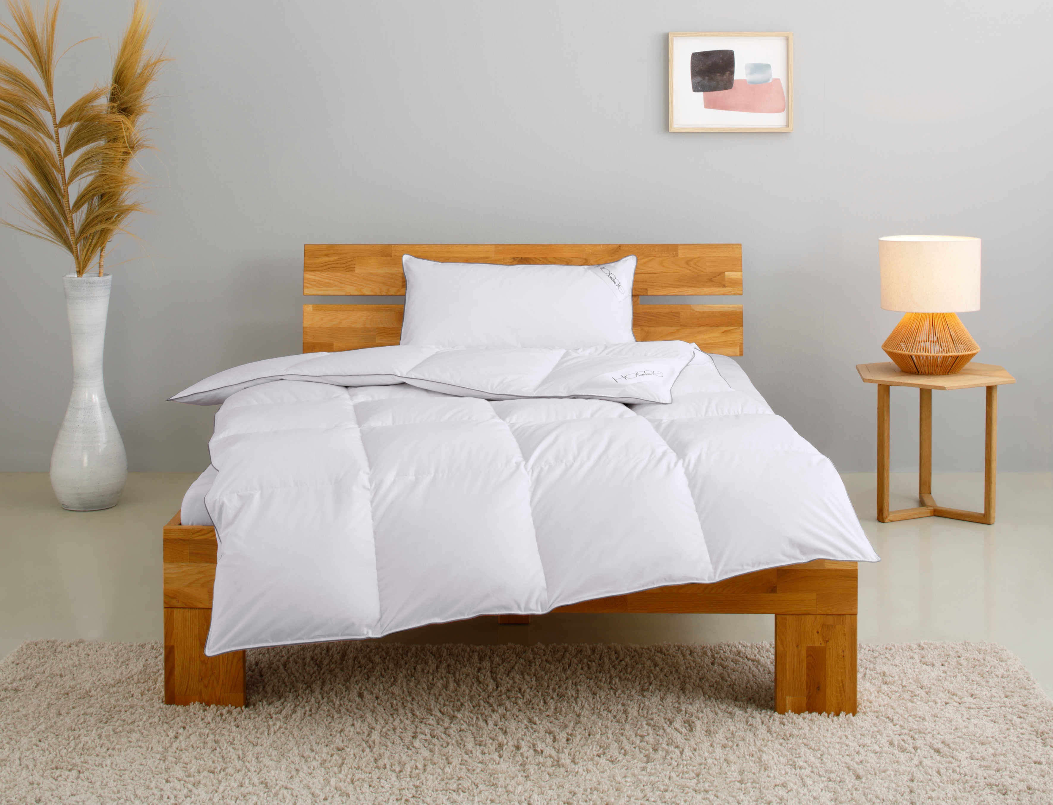 Home Affaire Daunenbettdecke + Kopfkissen »TAMINS in weiß, Größe B/L: 40 cm x 80 cm Anzahl Teile 1