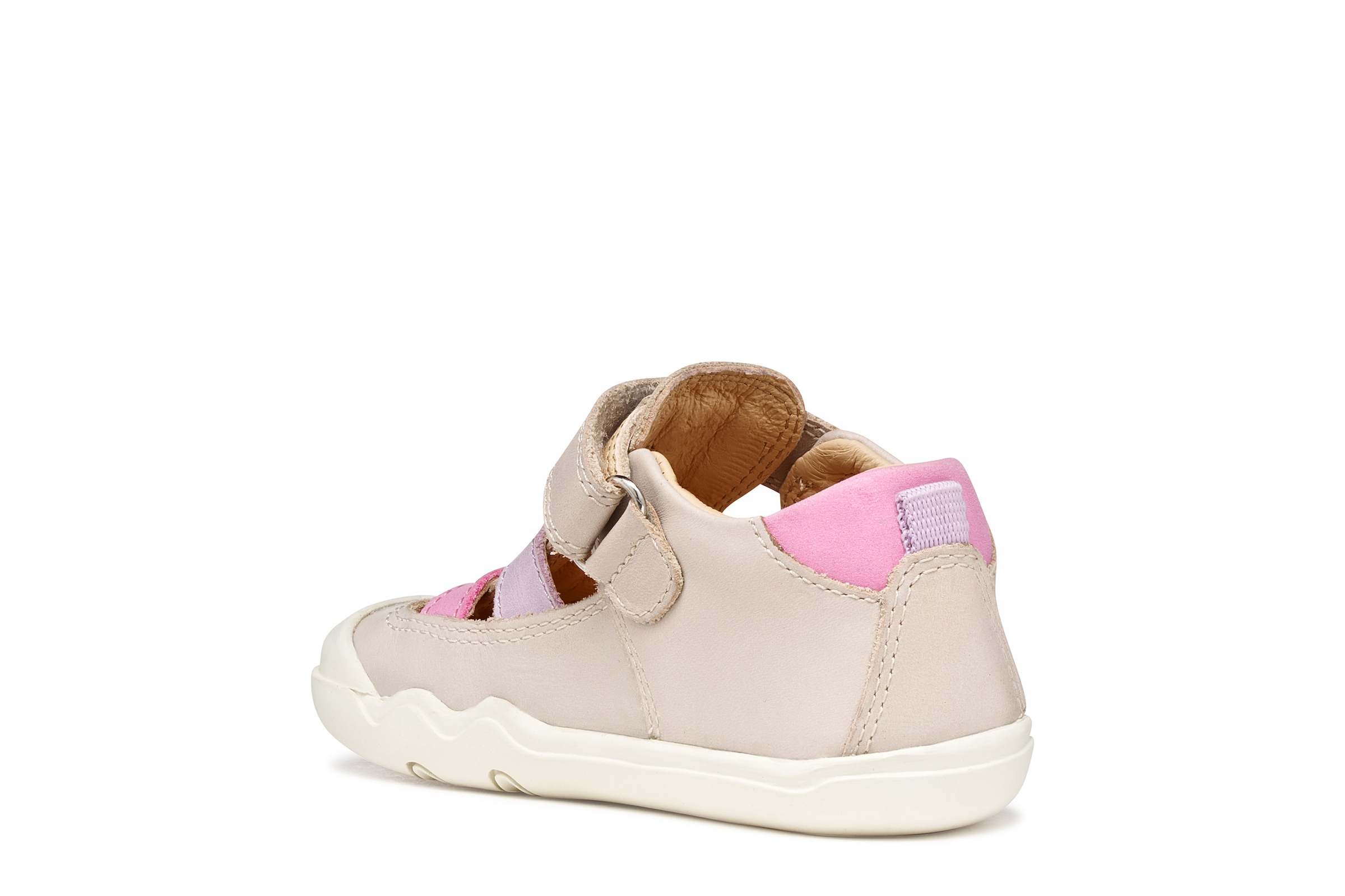 Geox Lauflernschuh »B STEPPIEUP GIRL«  Babyschuh, Sommerschuh, Klettschuh, Größenschablone zum Download