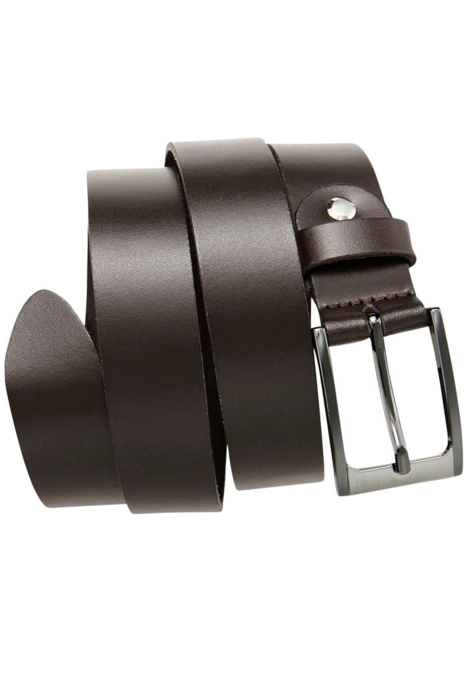 Bernd Götz Herren Ledergürtel mit aufwendiger Schraubmontage in braun, Größe 11,5